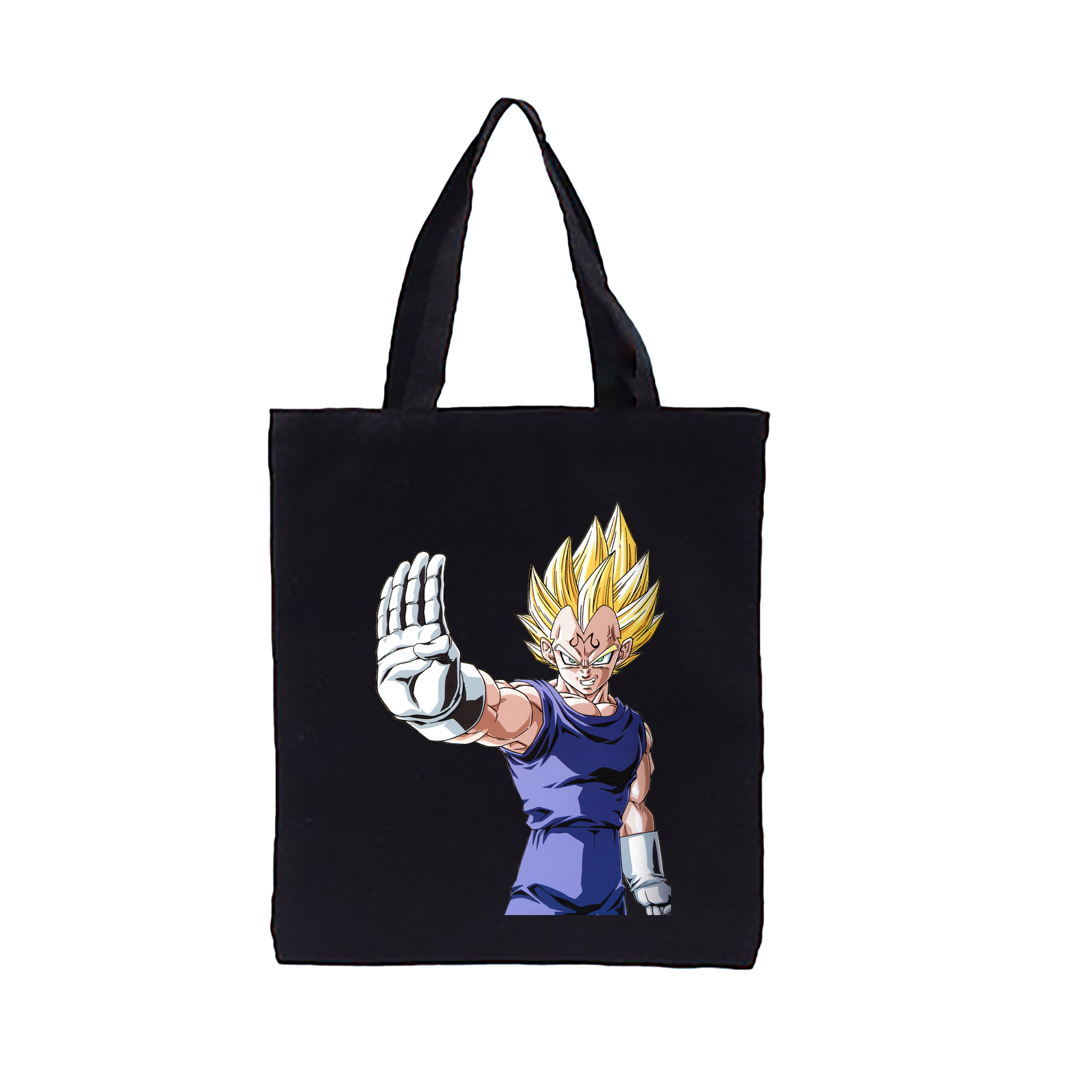 （画像用） ドラゴンボール ベジータ四世（Bejīta Yonsei）DRAGON BALL Vegeta IV 縦型キャンバス生地手提げバッグ　トートバッグ