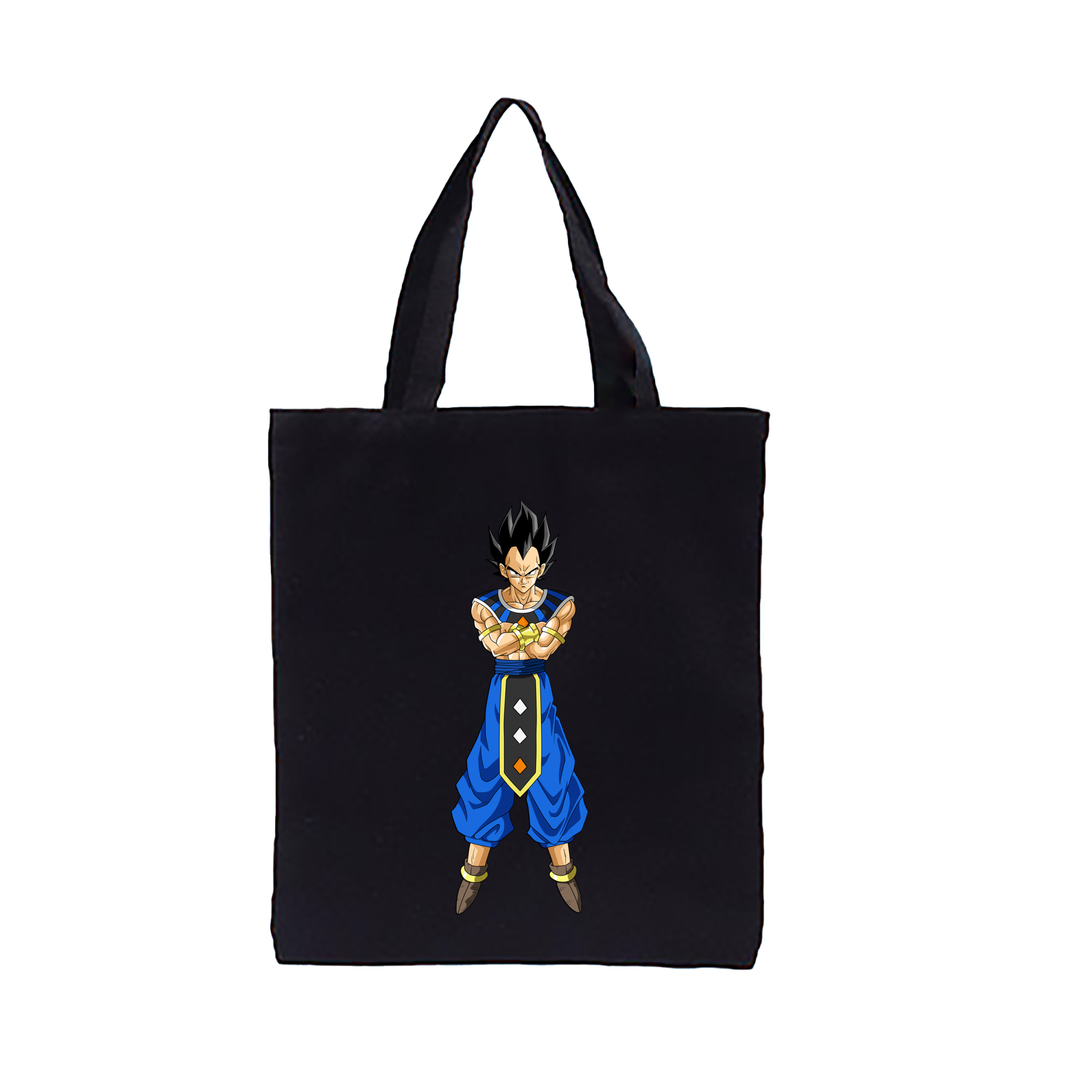 （画像用） ドラゴンボール ベジータ四世（Bejīta Yonsei）DRAGON BALL Vegeta IV 縦型キャンバス生地手提げバッグ　トートバッグ