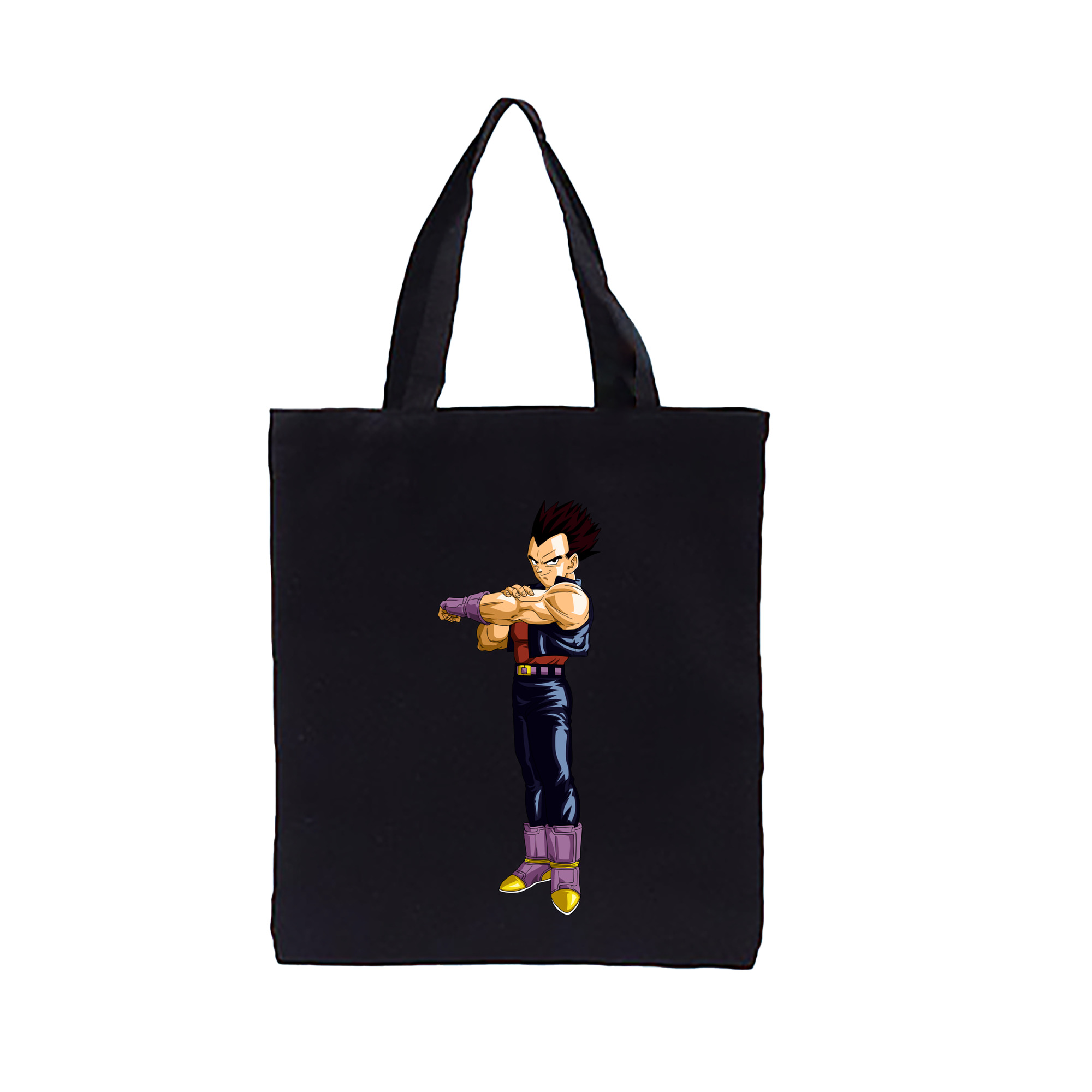（画像用） ドラゴンボール ベジータ四世（Bejīta Yonsei）DRAGON BALL Vegeta IV 縦型キャンバス生地手提げバッグ　トートバッグ
