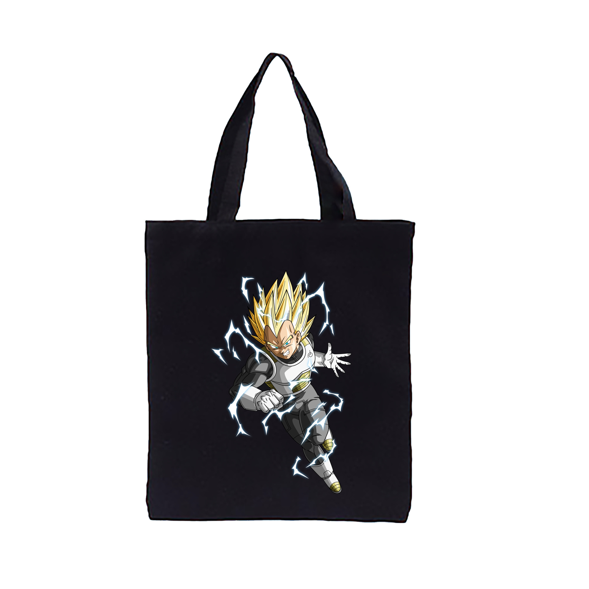 （画像用） ドラゴンボール ベジータ四世（Bejīta Yonsei）DRAGON BALL Vegeta IV 縦型キャンバス生地手提げバッグ　トートバッグ