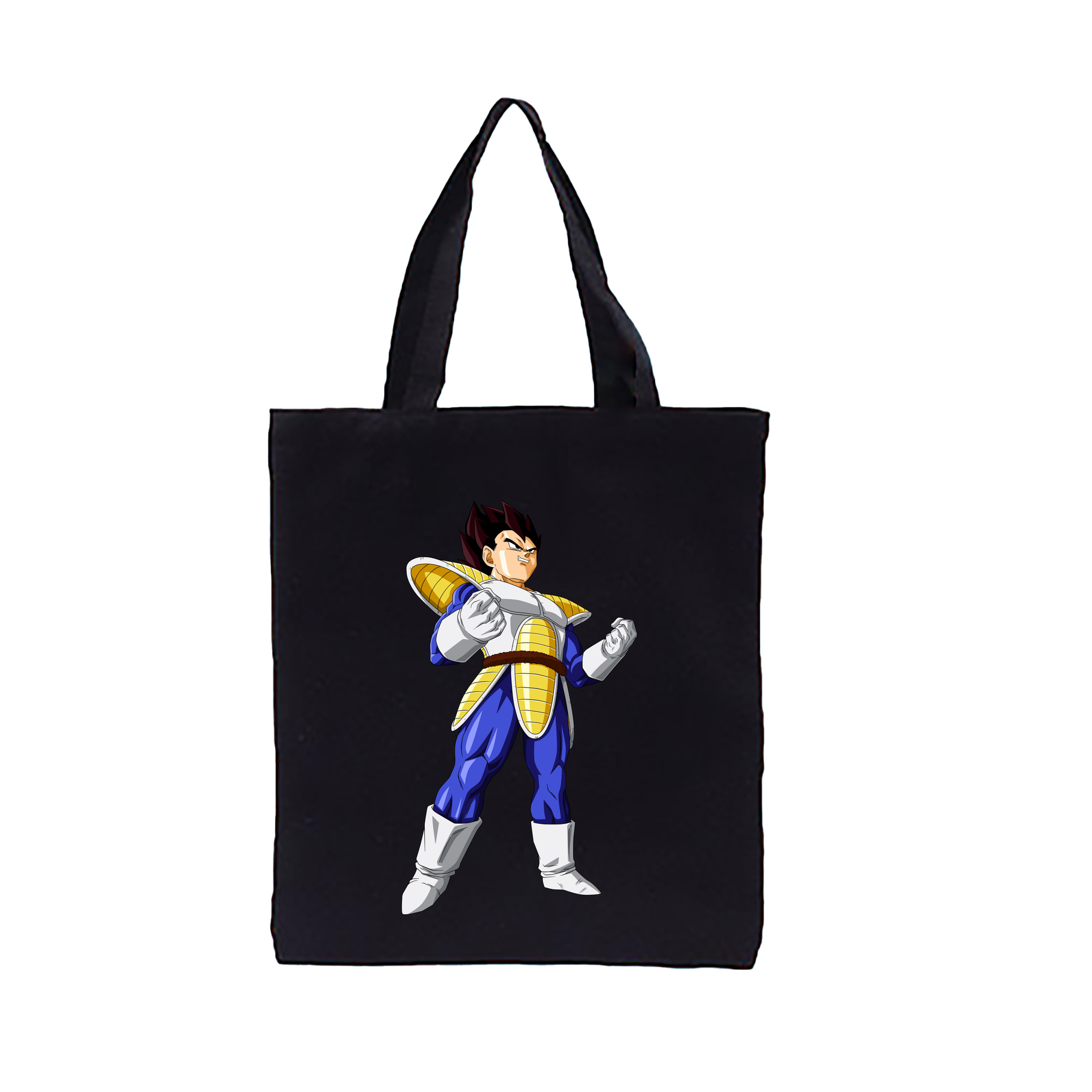 （画像用） ドラゴンボール ベジータ四世（Bejīta Yonsei）DRAGON BALL Vegeta IV 縦型キャンバス生地手提げバッグ　トートバッグ