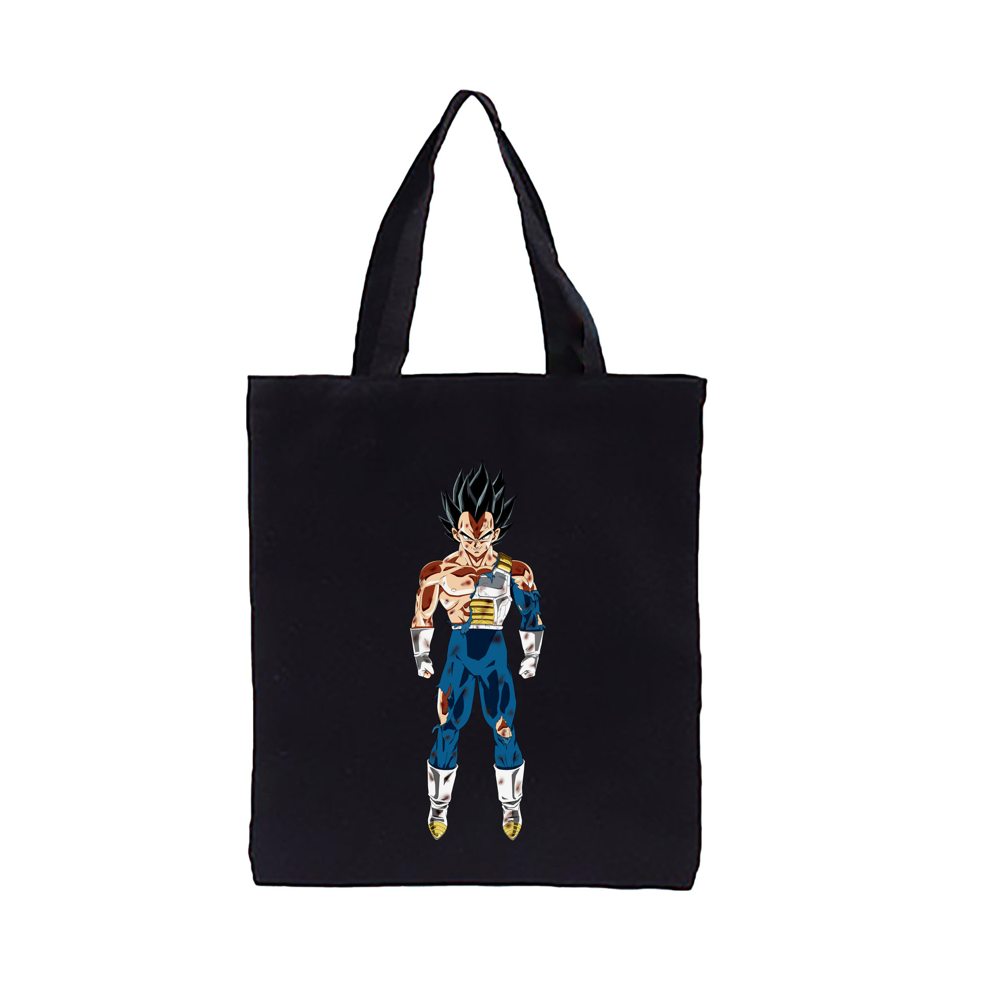 （画像用） ドラゴンボール ベジータ四世（Bejīta Yonsei）DRAGON BALL Vegeta IV 縦型キャンバス生地手提げバッグ　トートバッグ