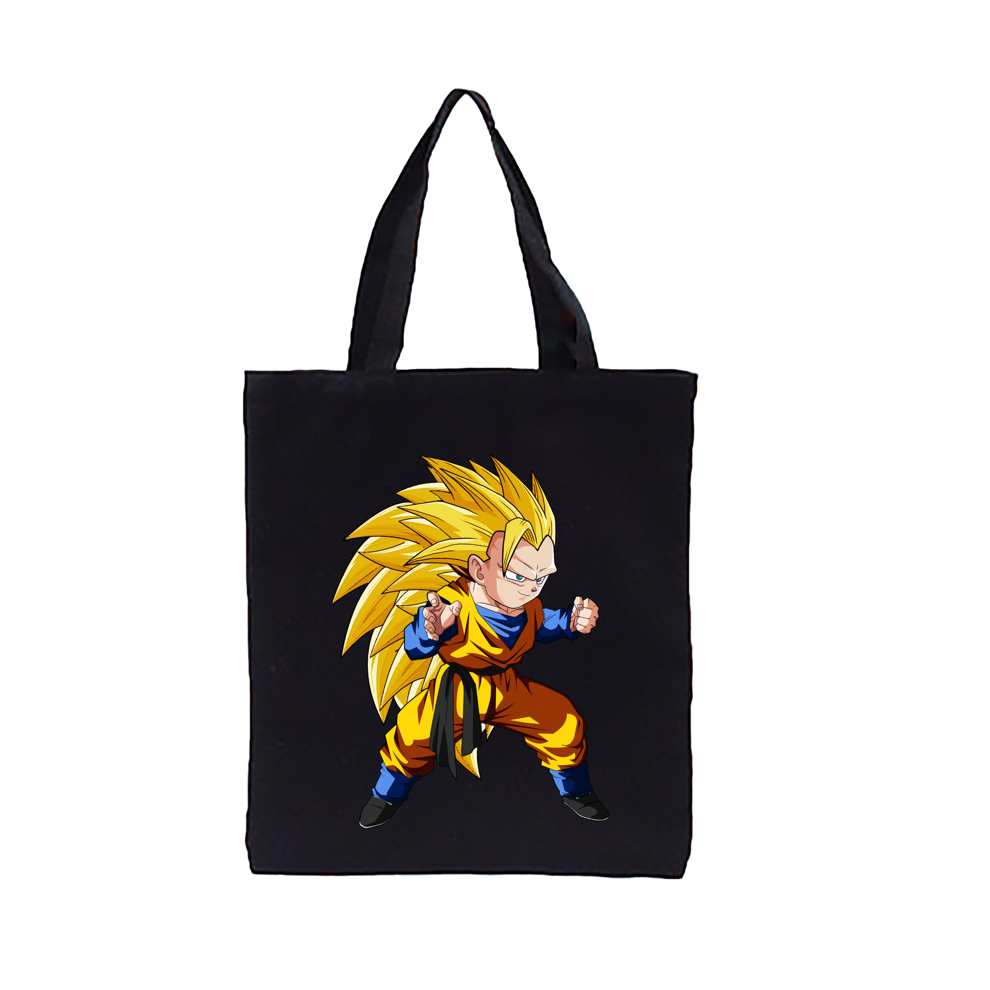 （画像用） ドラゴンボール ベジータ四世（Bejīta Yonsei）DRAGON BALL Vegeta IV 縦型キャンバス生地手提げバッグ　トートバッグ