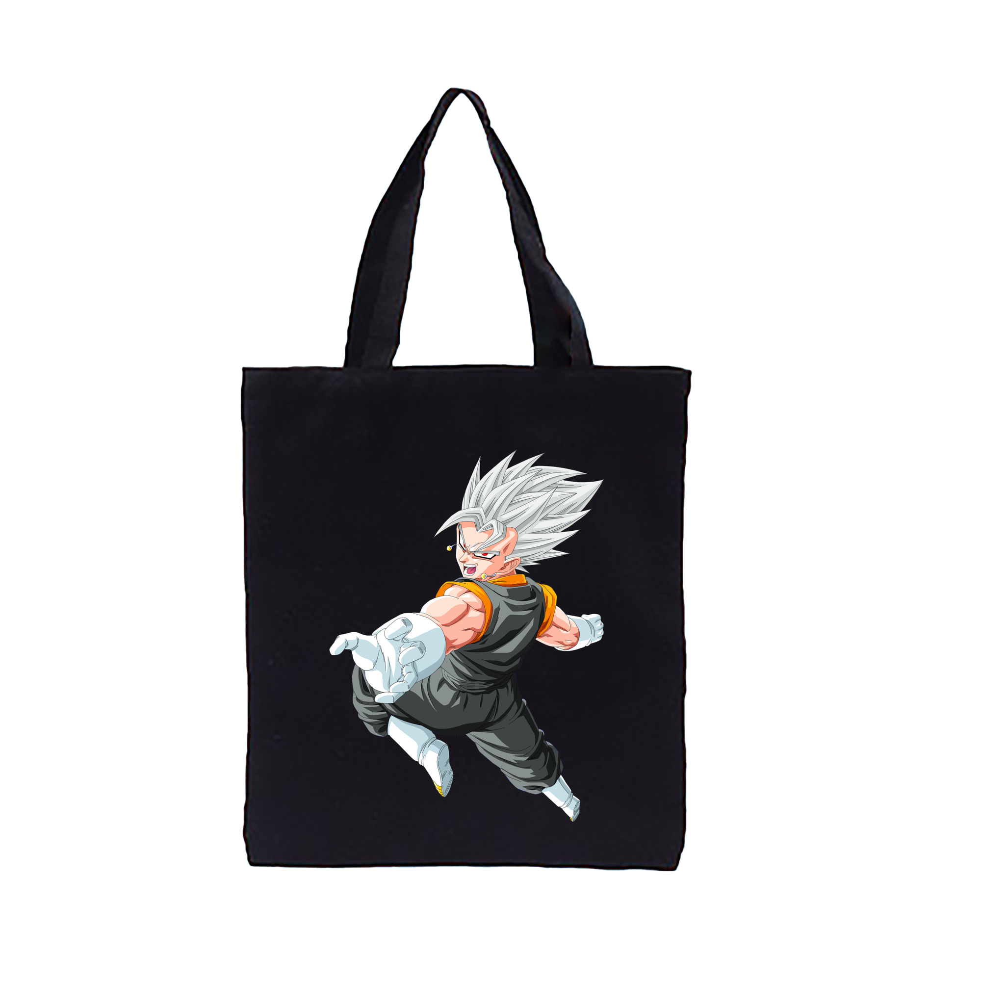 （画像用） ドラゴンボール ベジータ四世（Bejīta Yonsei）DRAGON BALL Vegeta IV 縦型キャンバス生地手提げバッグ　トートバッグ