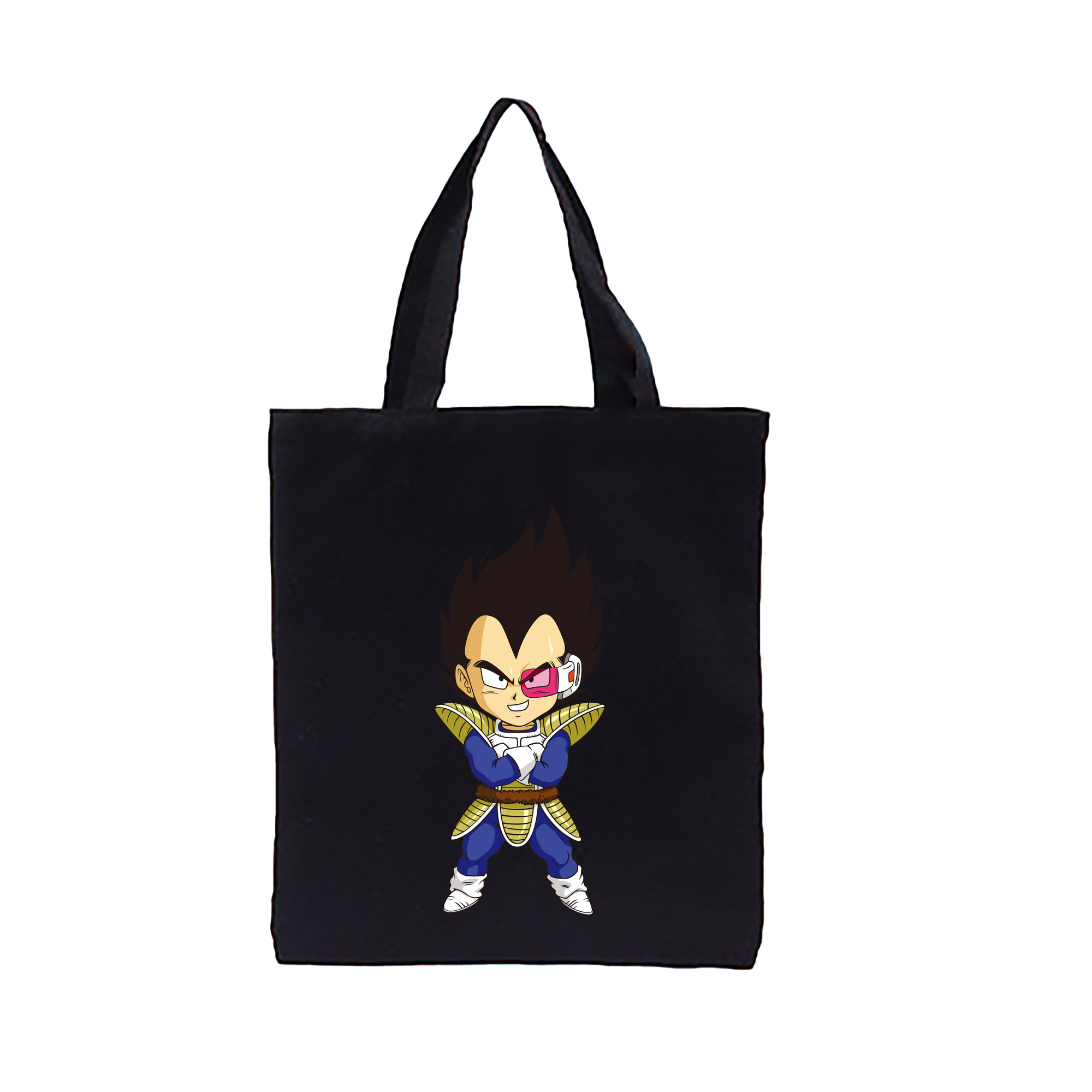 （画像用） ドラゴンボール ベジータ四世（Bejīta Yonsei）DRAGON BALL Vegeta IV 縦型キャンバス生地手提げバッグ　トートバッグ
