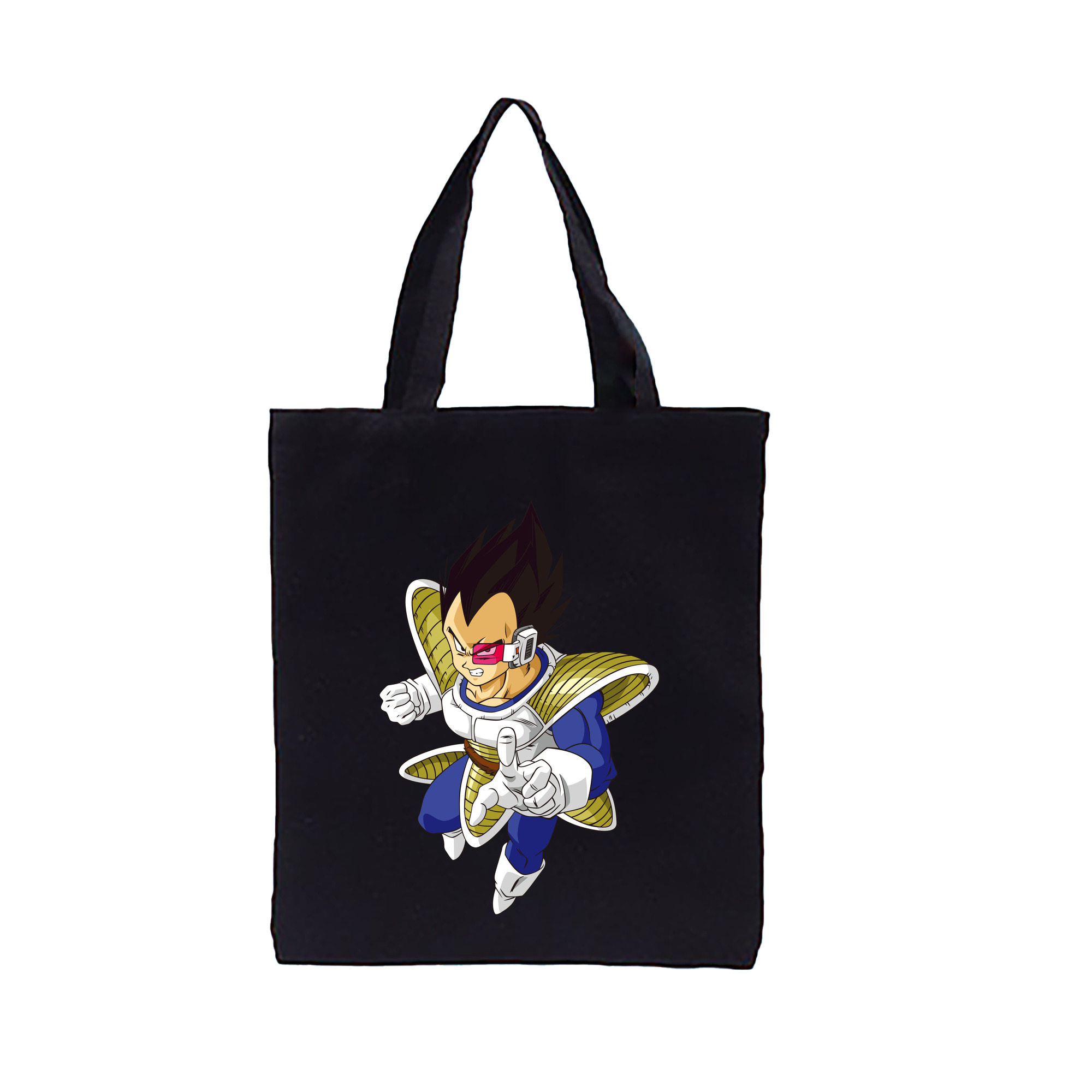 （画像用） ドラゴンボール ベジータ四世（Bejīta Yonsei）DRAGON BALL Vegeta IV 縦型キャンバス生地手提げバッグ　トートバッグ