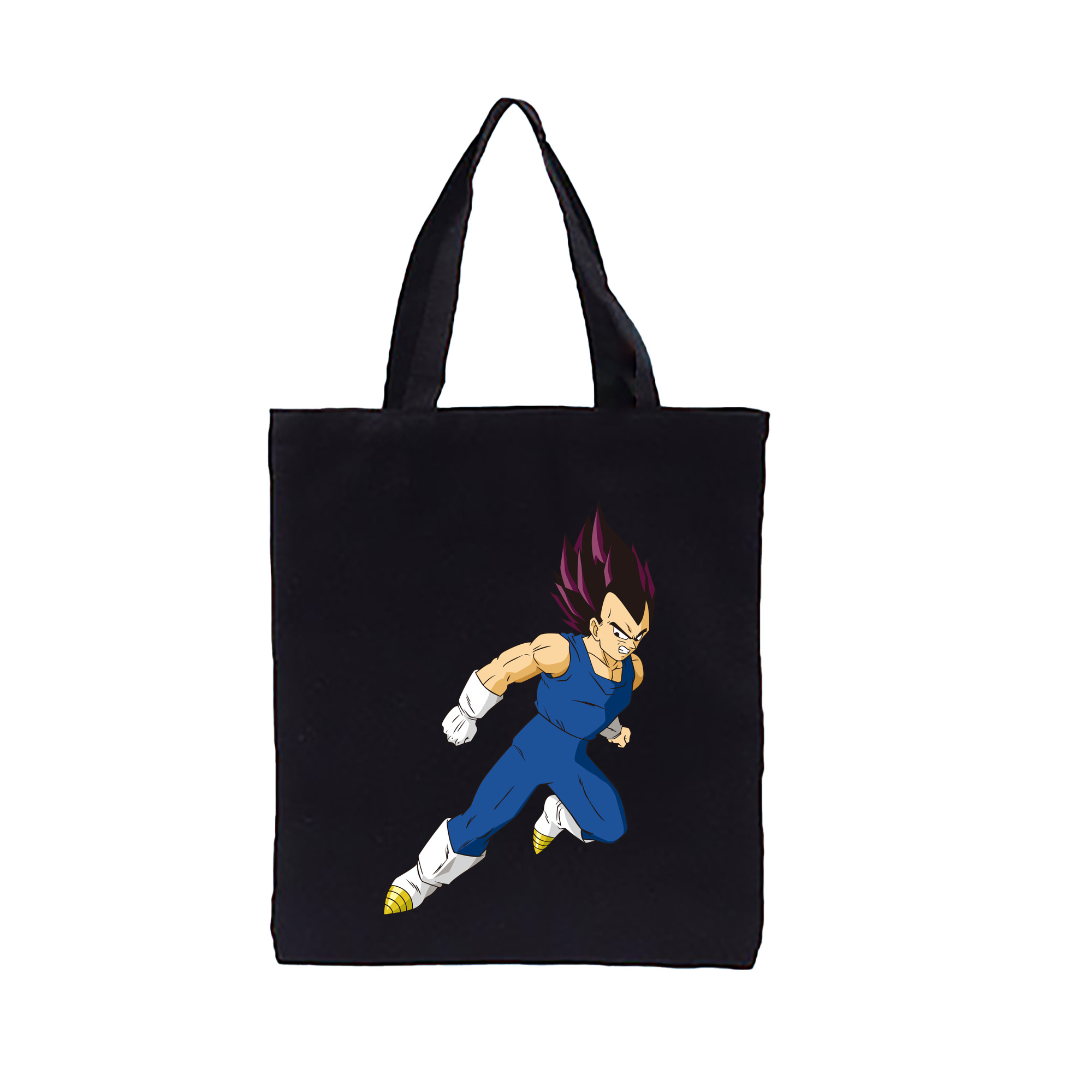 （画像用） ドラゴンボール ベジータ四世（Bejīta Yonsei）DRAGON BALL Vegeta IV 縦型キャンバス生地手提げバッグ　トートバッグ