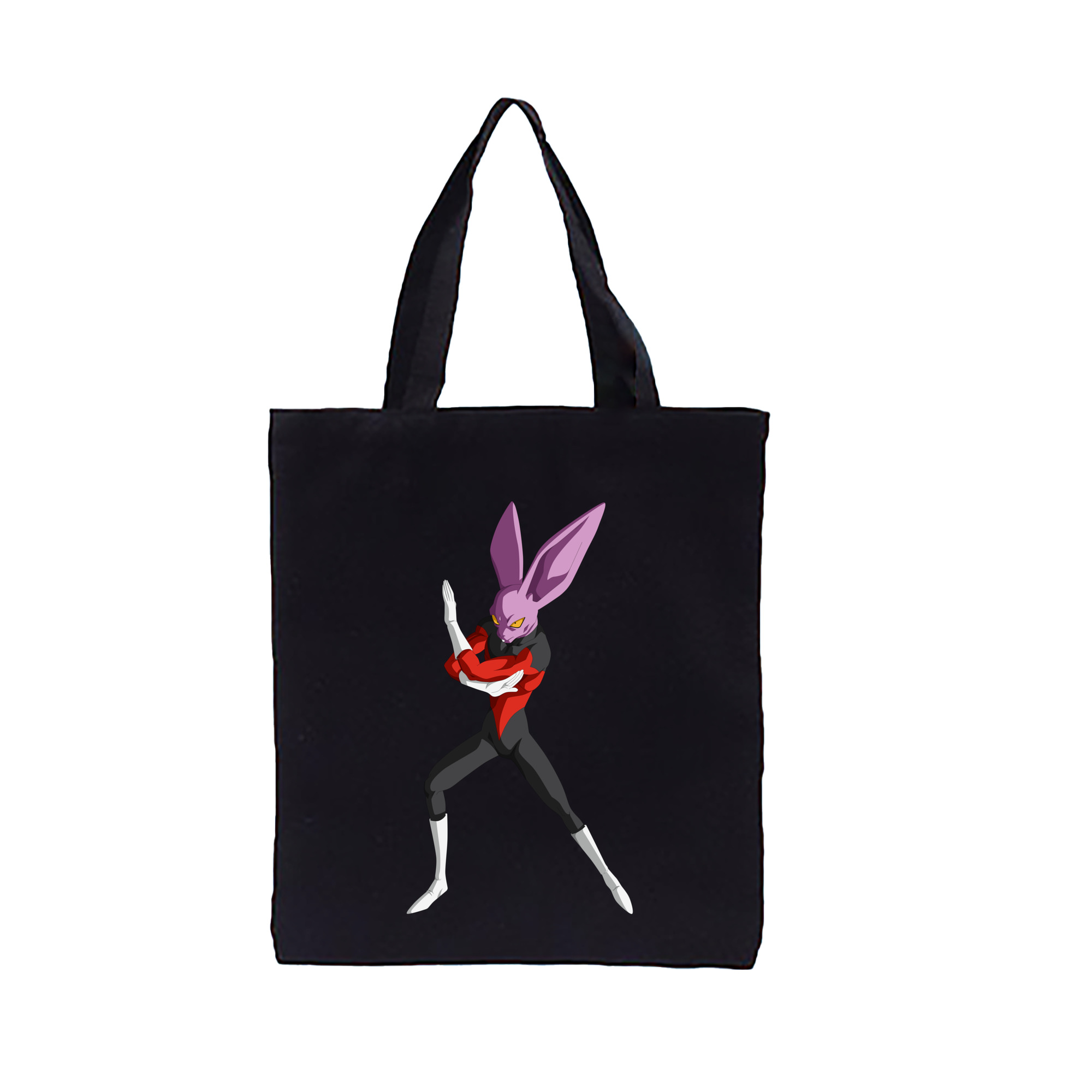 （画像用） ドラゴンボール ビルス 破壊神ビルス DRAGON BALL Beerus Birusu 縦型キャンバス生地手提げバッグ　トートバッグ