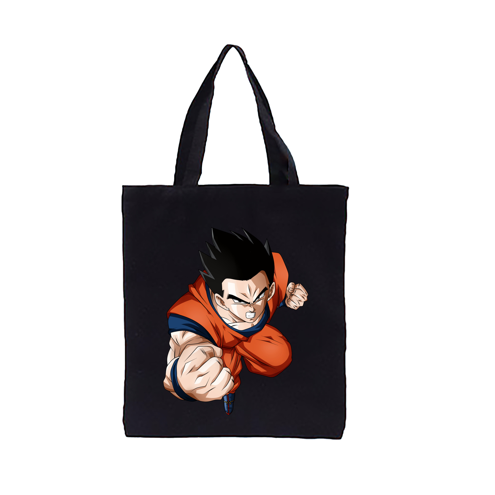（画像用） ドラゴンボール 孫 悟飯（そんごはん）DRAGON BALL Son Gohan 縦型キャンバス生地手提げバッグ　トートバッグ