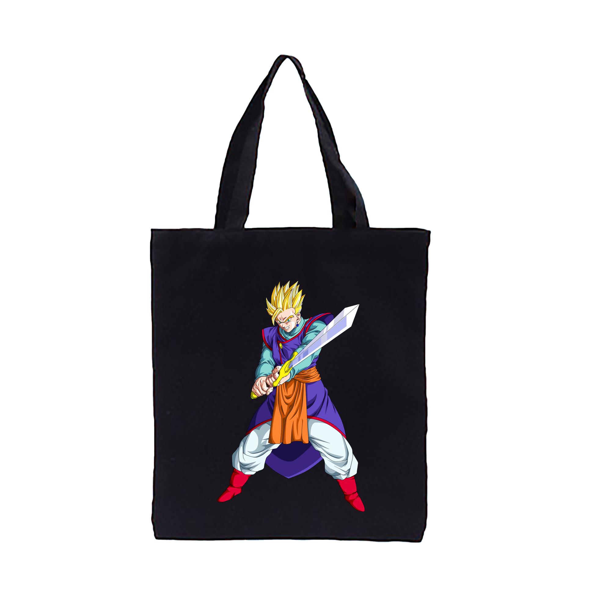 （画像用） ドラゴンボール 孫 悟飯（そんごはん）DRAGON BALL Son Gohan 縦型キャンバス生地手提げバッグ　トートバッグ