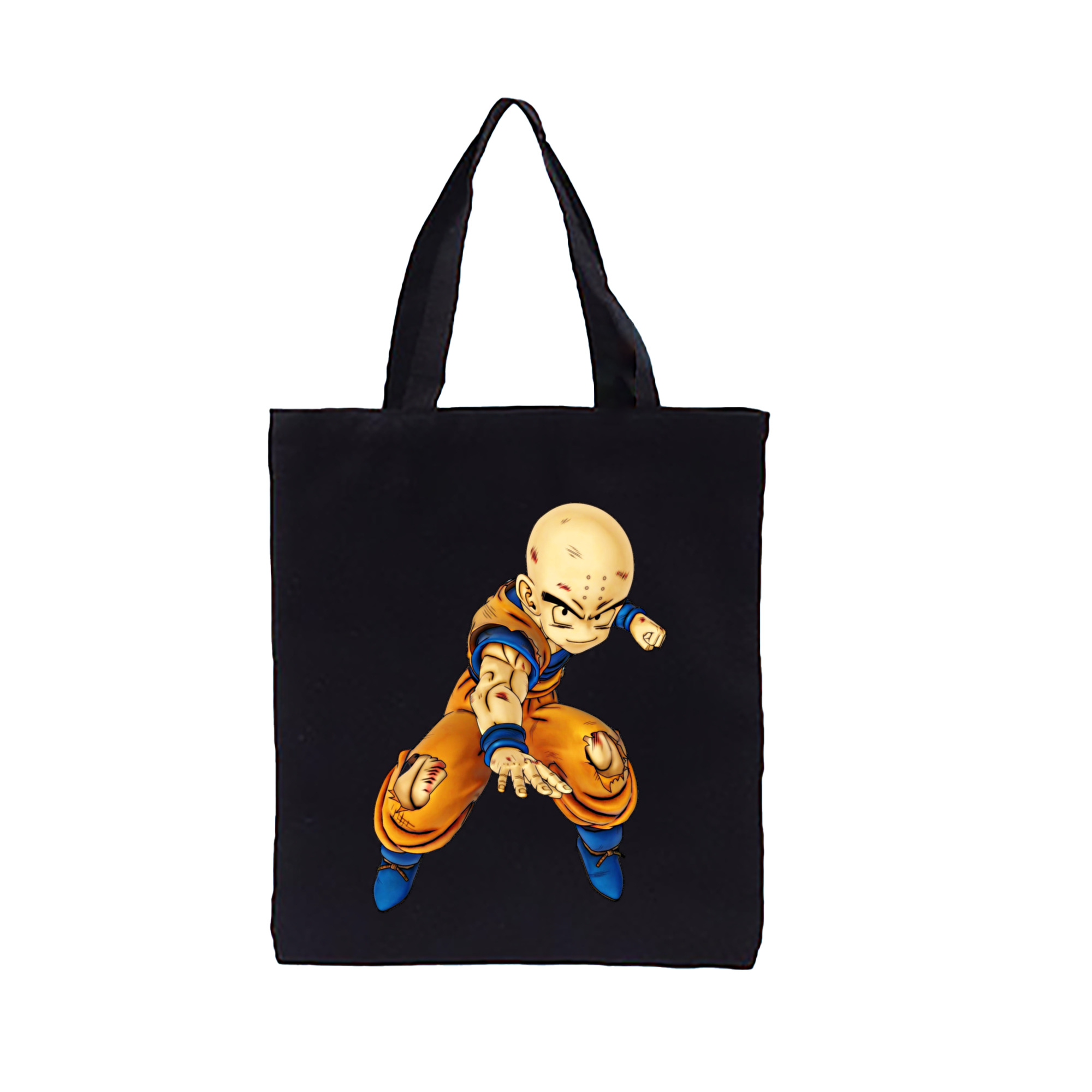 （画像用） ドラゴンボール クリリン DRAGON BALL krillin 縦型キャンバス生地手提げバッグ　トートバッグ