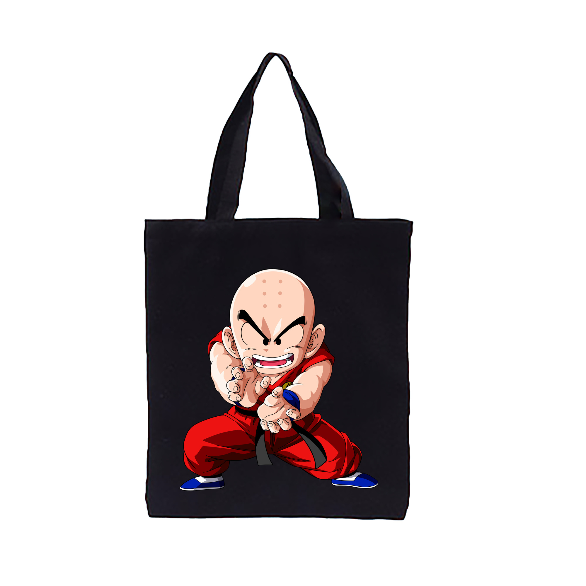 （画像用） ドラゴンボール クリリン DRAGON BALL krillin 縦型キャンバス生地手提げバッグ　トートバッグ