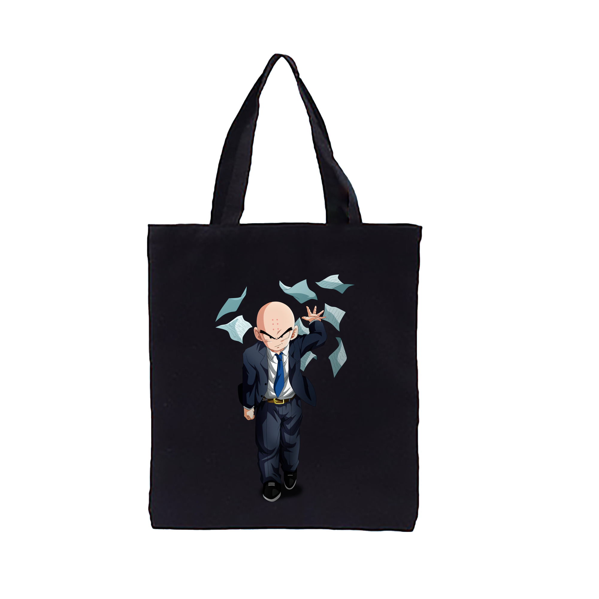 （画像用） ドラゴンボール クリリン DRAGON BALL krillin 縦型キャンバス生地手提げバッグ　トートバッグ