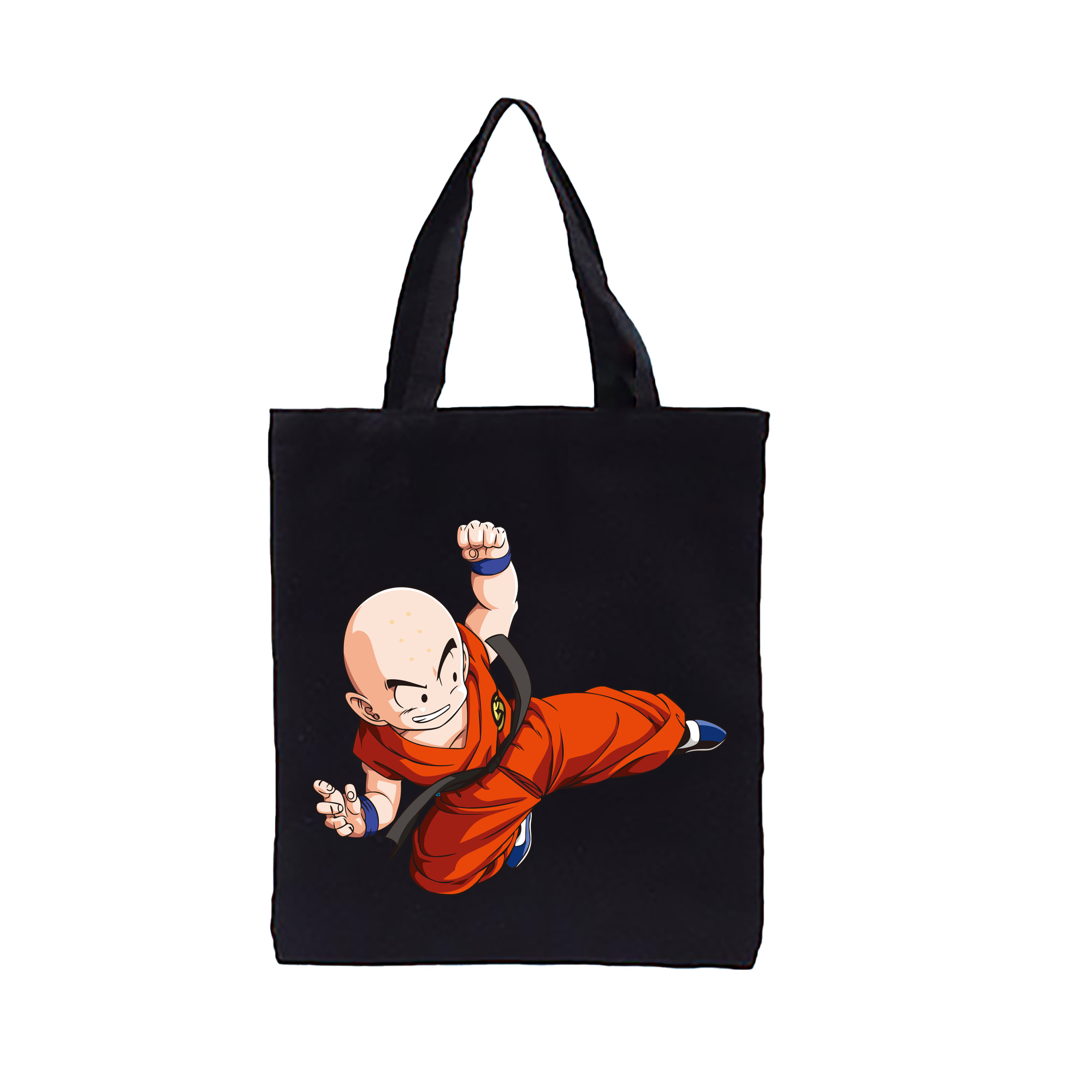 （画像用） ドラゴンボール クリリン DRAGON BALL krillin 縦型キャンバス生地手提げバッグ　トートバッグ