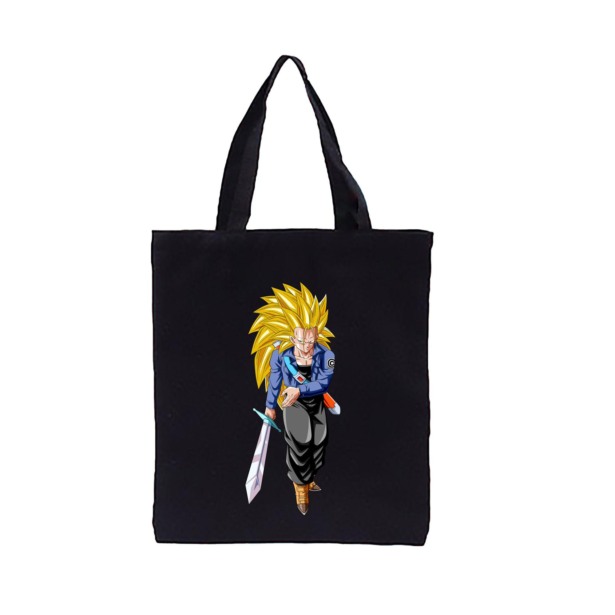 （画像用） ドラゴンボール トランクス（Torankusu）DRAGON BALL Trunks 縦型キャンバス生地手提げバッグ　トートバッグ