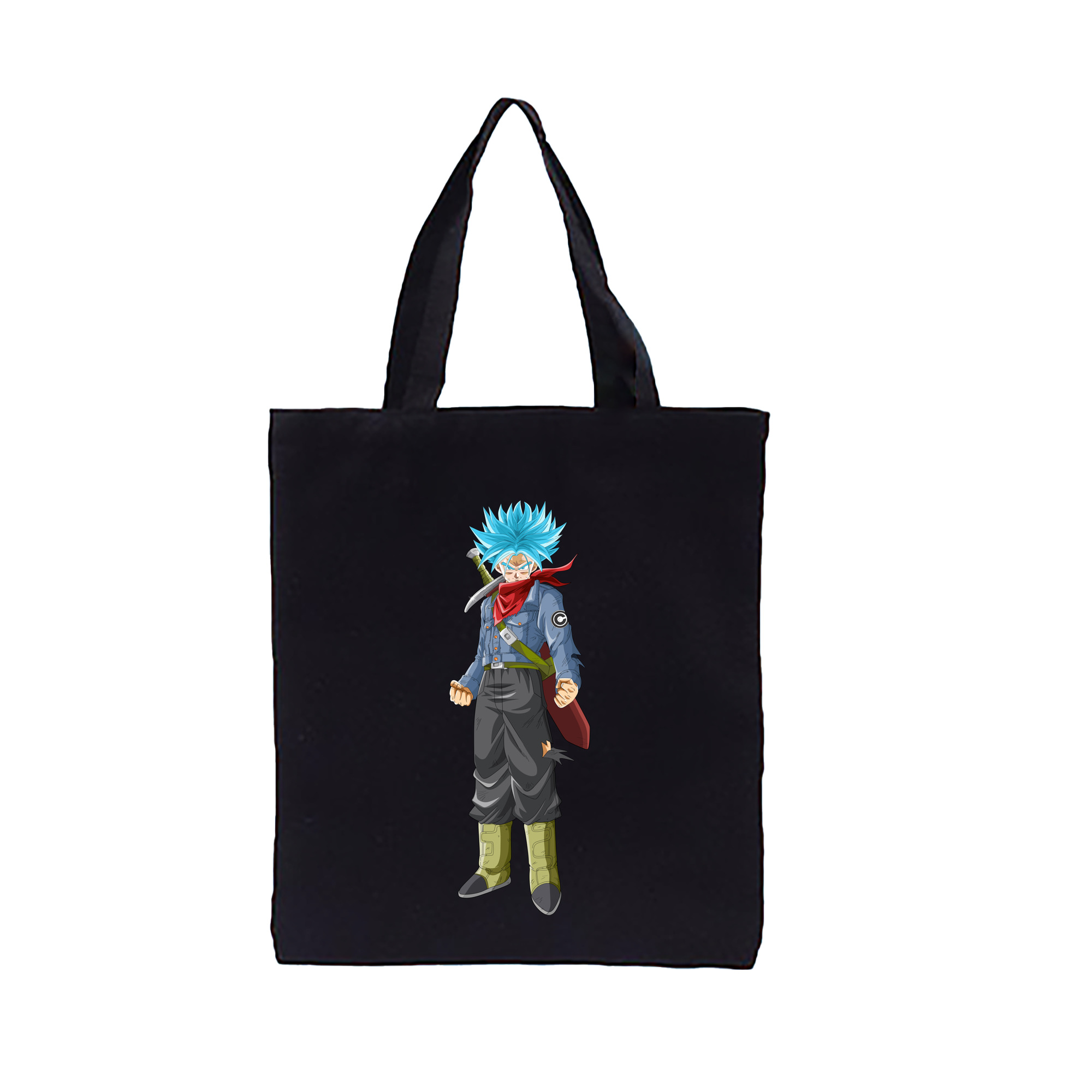 （画像用） ドラゴンボール トランクス（Torankusu）DRAGON BALL Trunks 縦型キャンバス生地手提げバッグ　トートバッグ