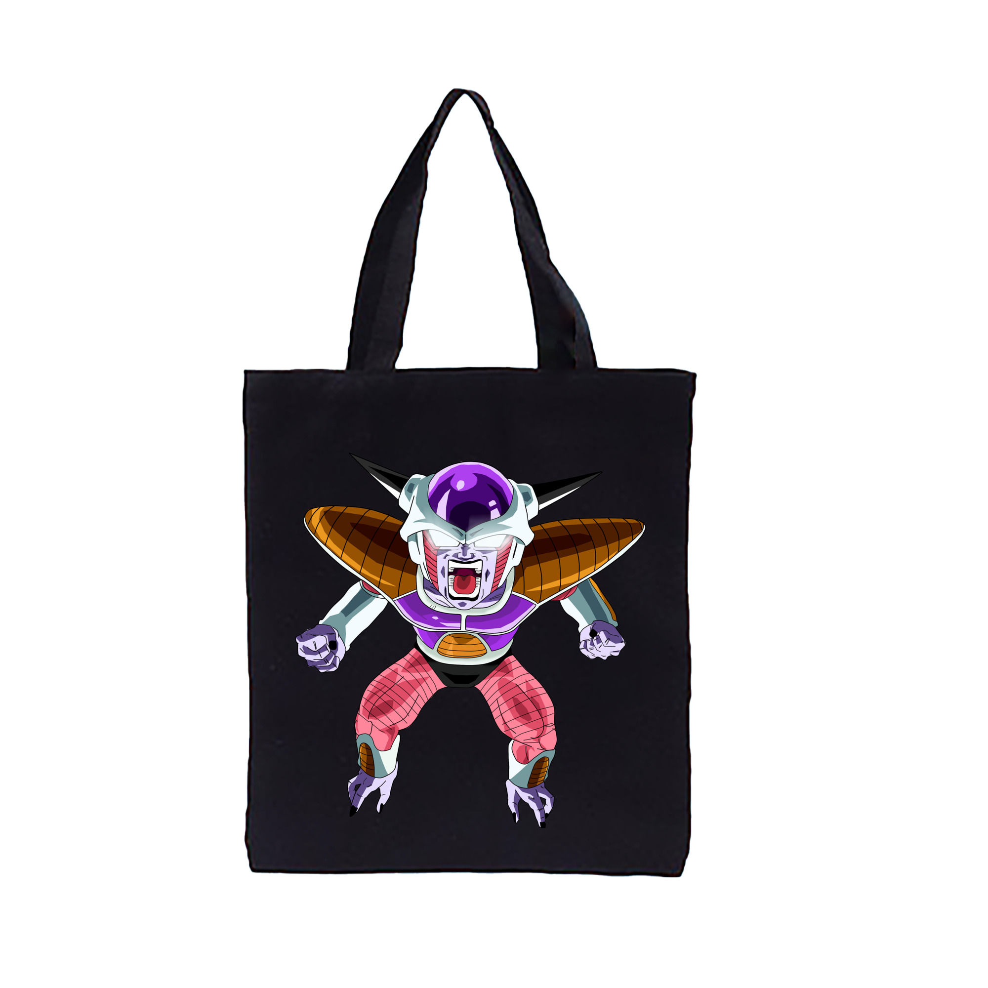 （画像用） ドラゴンボール フリーザ DRAGON BALL Frieza 縦型キャンバス生地手提げバッグ　トートバッグ