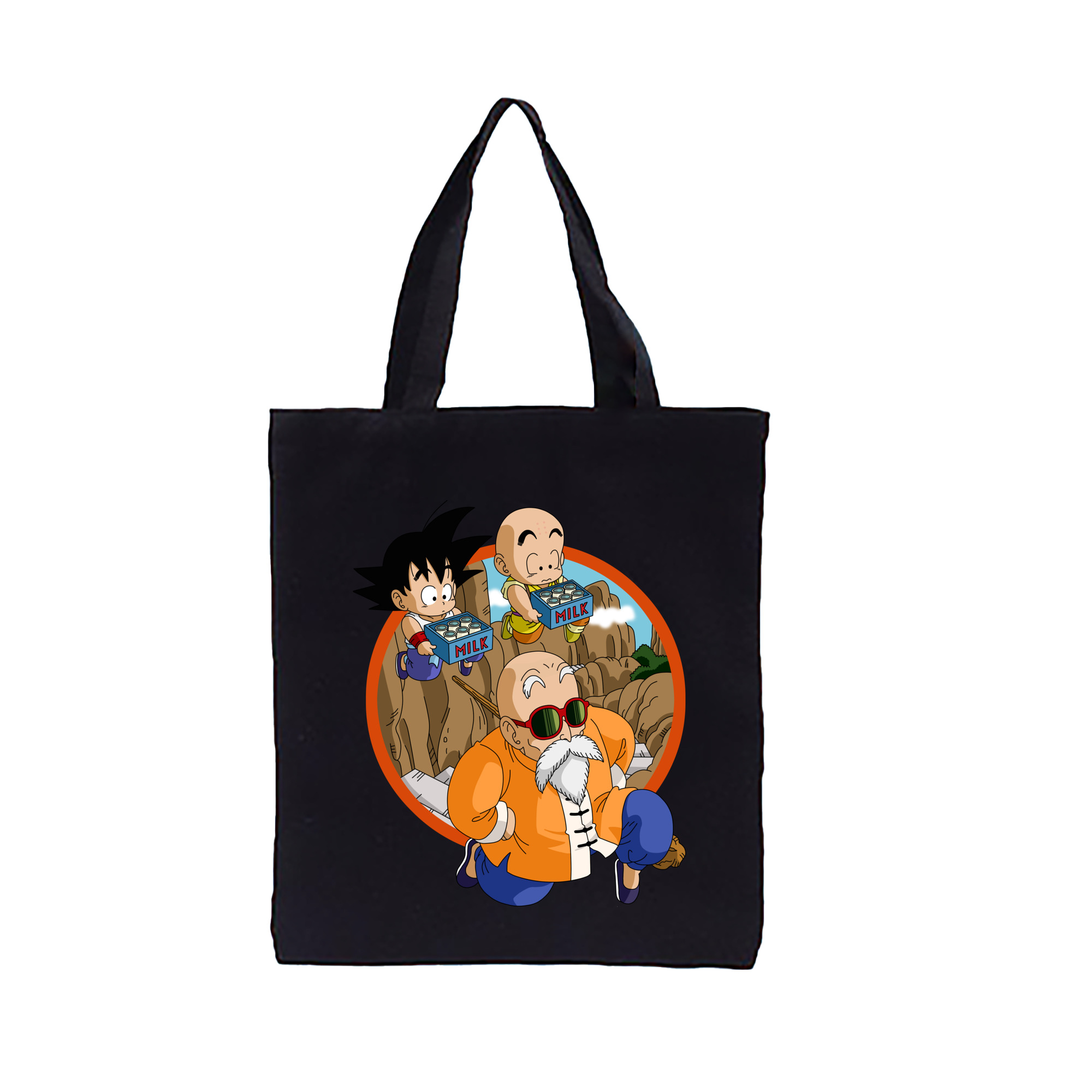 （画像用） ドラゴンボール 亀仙人（かめせんにん） DRAGON BALL Master Roshi Kame Sennin 縦型キャンバス生地手提げバッグ　トートバッグ