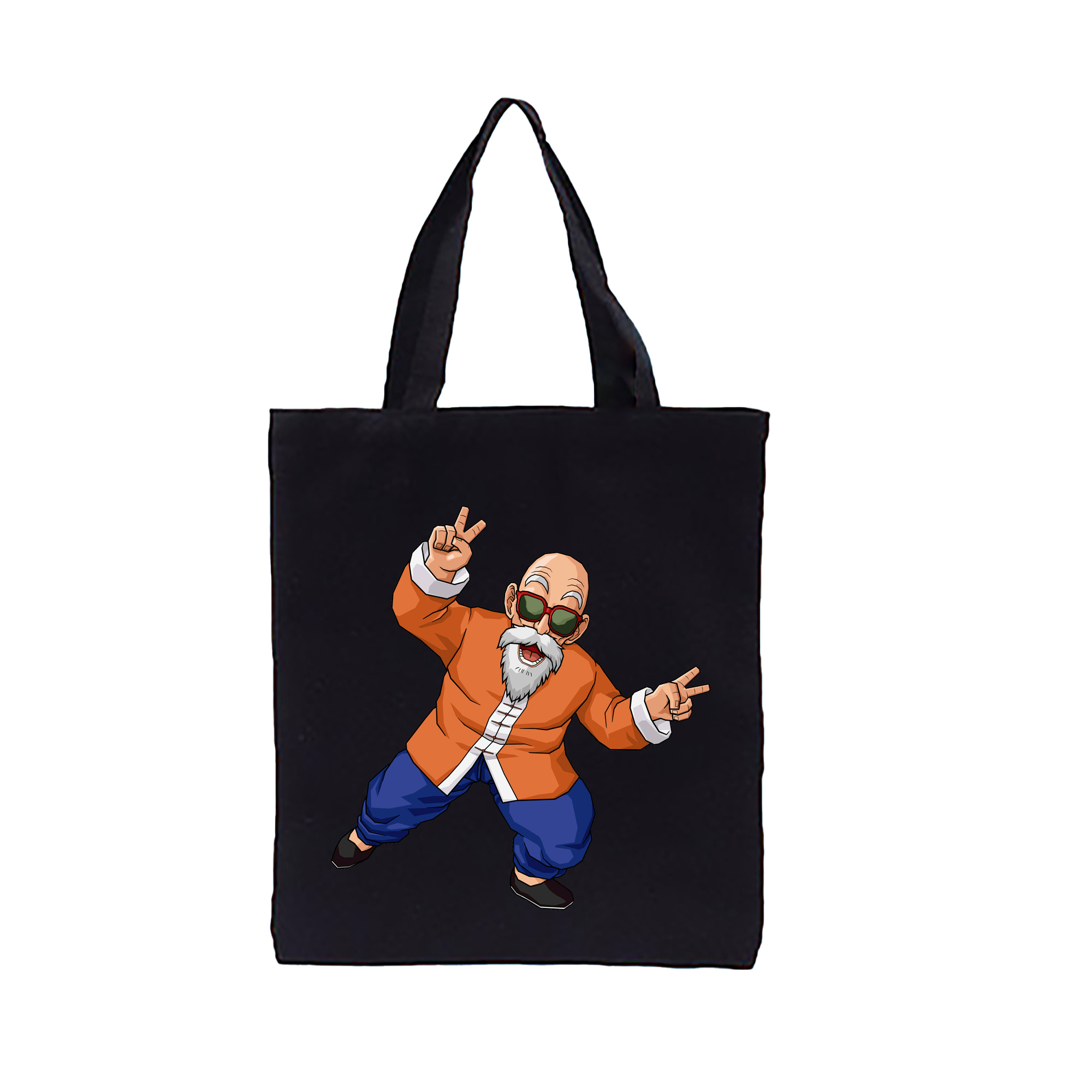 （画像用） ドラゴンボール 亀仙人（かめせんにん） DRAGON BALL Master Roshi Kame Sennin 縦型キャンバス生地手提げバッグ　トートバッグ
