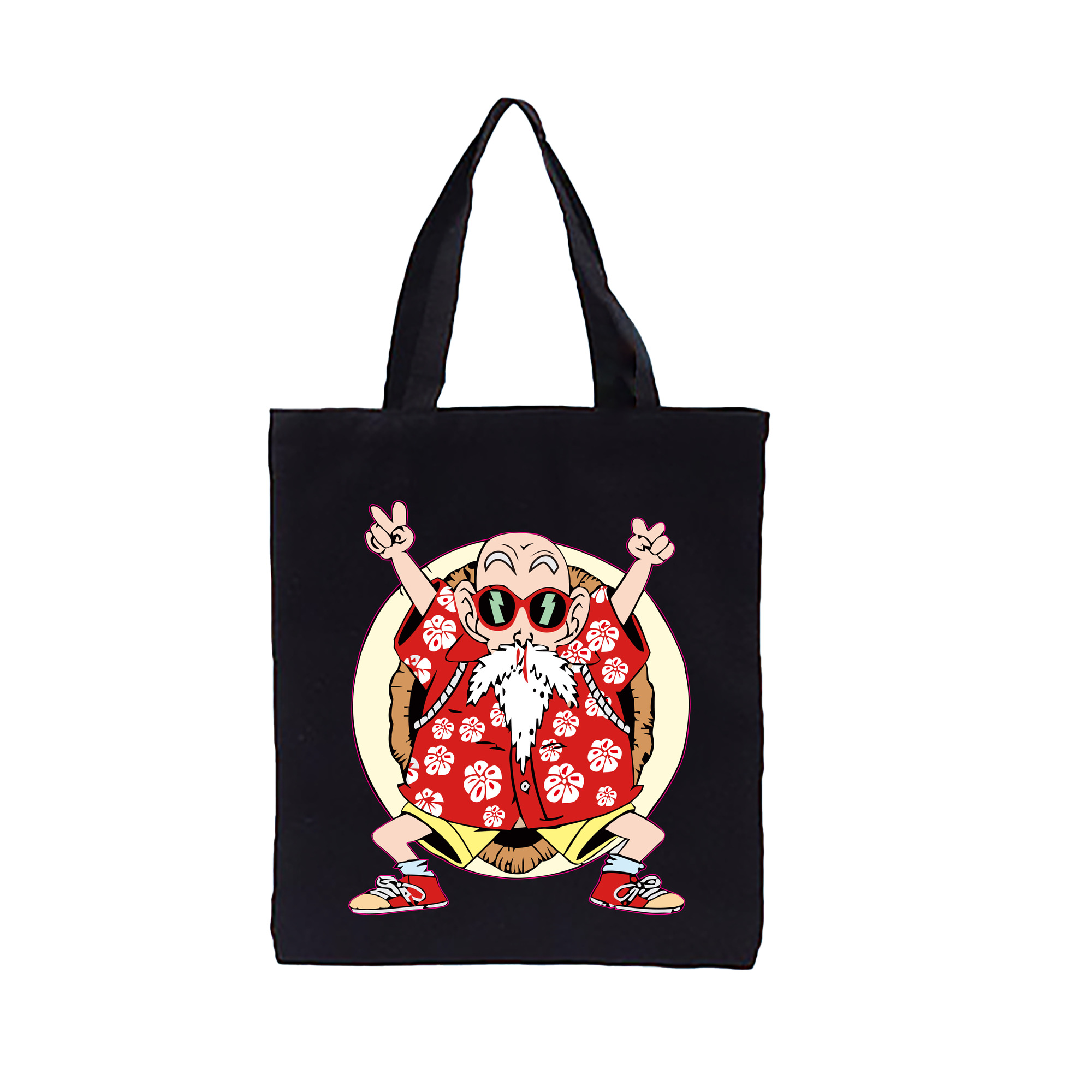 （画像用） ドラゴンボール 亀仙人（かめせんにん） DRAGON BALL Master Roshi Kame Sennin 縦型キャンバス生地手提げバッグ　トートバッグ