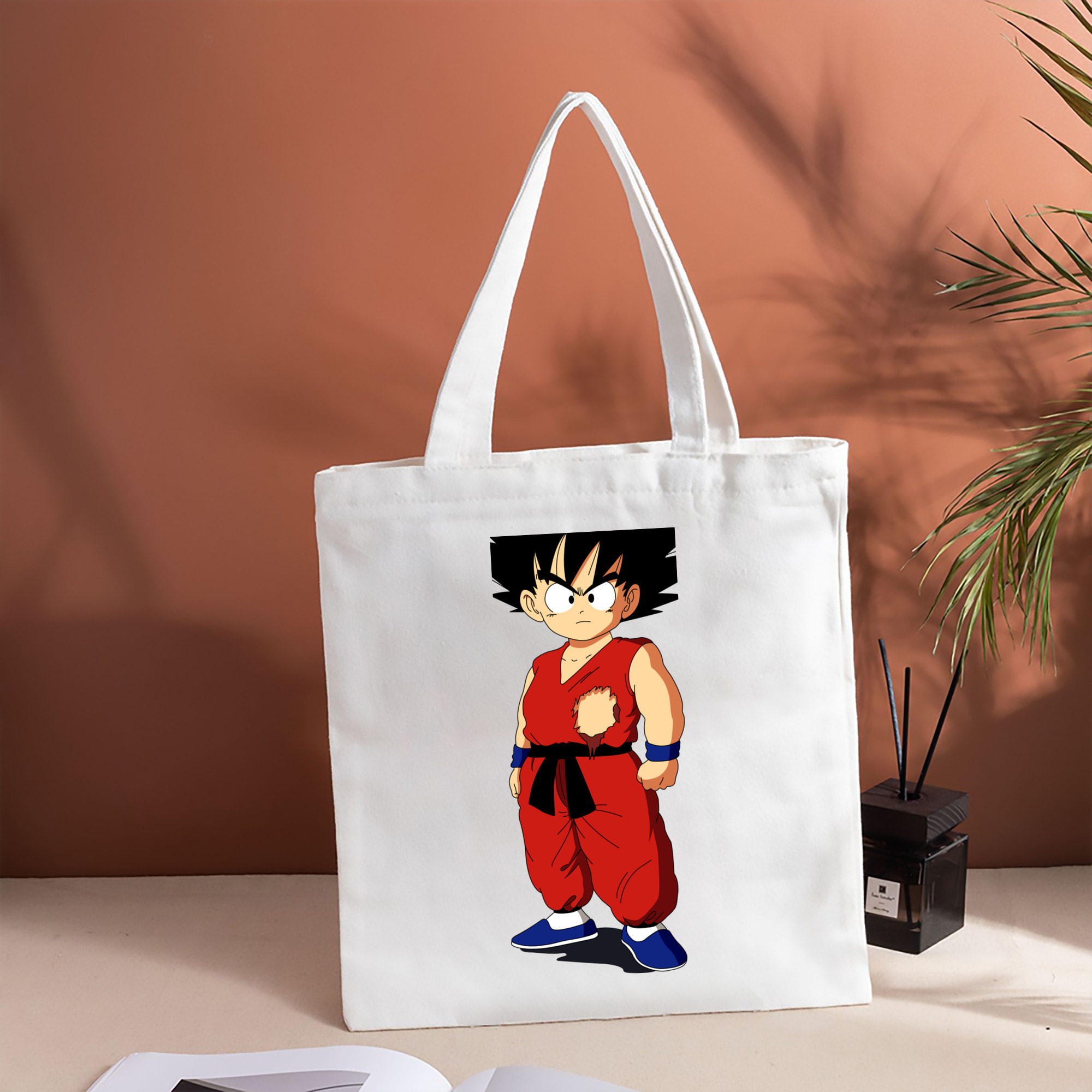 ドラゴンボール 孫悟空（そん ごくう）Son Goku カカロット DRAGON BALL Kakarotto 縦型キャンバス生地手提げバッグ　トートバッグ