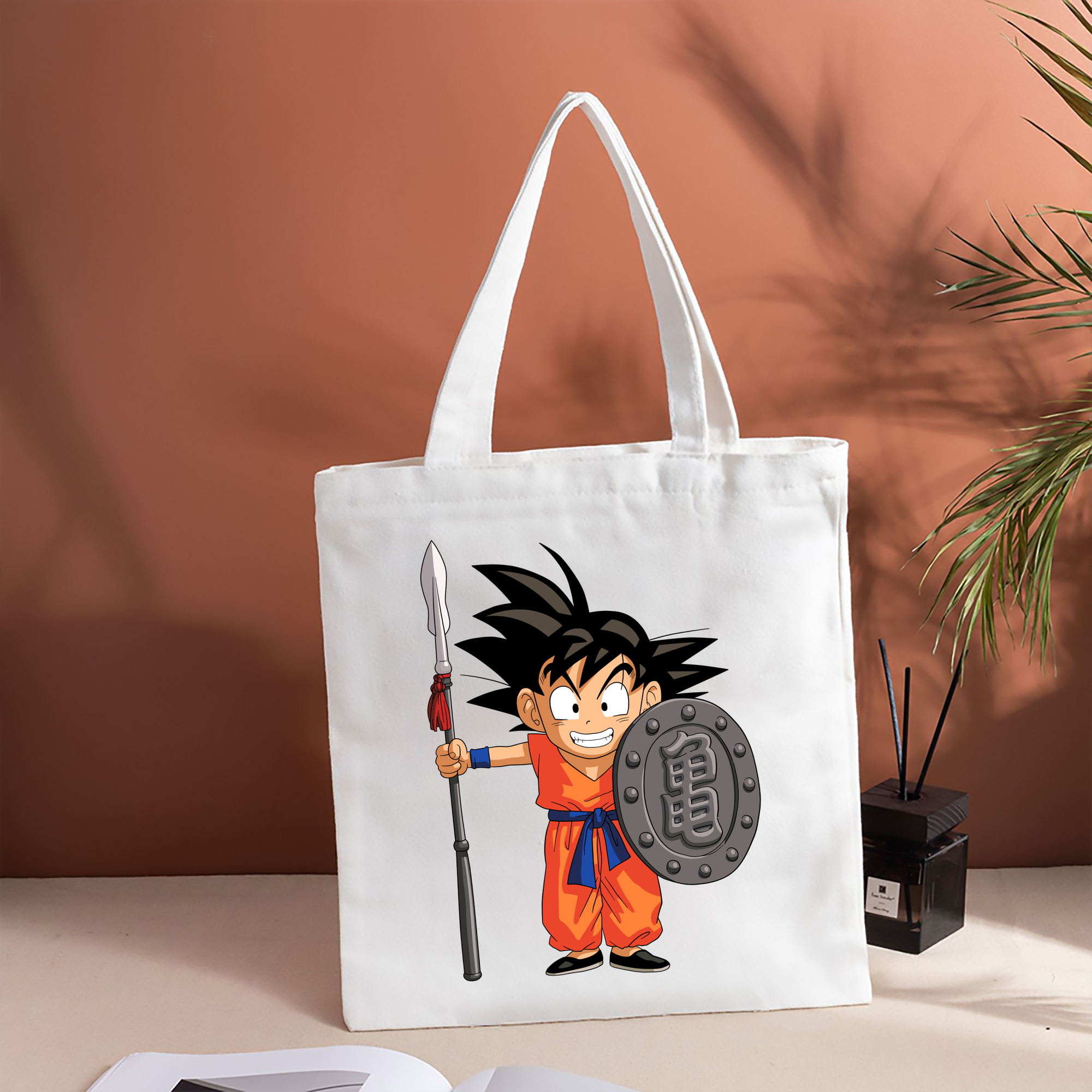 ドラゴンボール 孫悟空（そん ごくう）Son Goku カカロット DRAGON BALL Kakarotto 縦型キャンバス生地手提げバッグ　トートバッグ