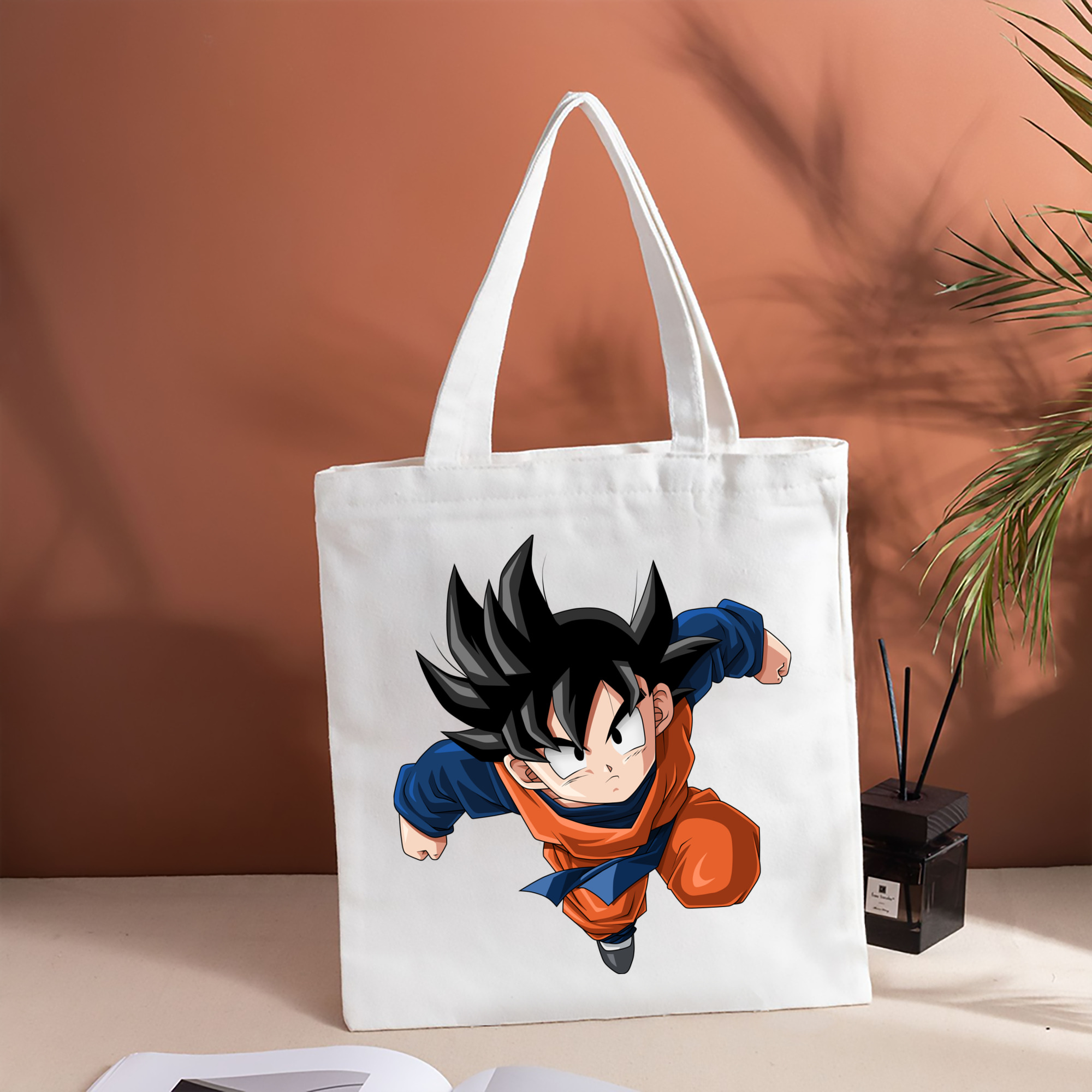 ドラゴンボール 孫悟空（そん ごくう）Son Goku カカロット DRAGON BALL Kakarotto 縦型キャンバス生地手提げバッグ　トートバッグ
