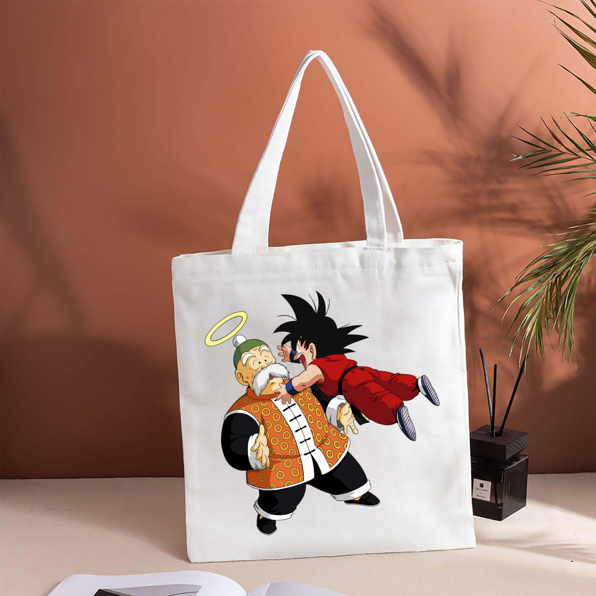 ドラゴンボール 孫悟空（そん ごくう）Son Goku カカロット DRAGON BALL Kakarotto 縦型キャンバス生地手提げバッグ　トートバッグ