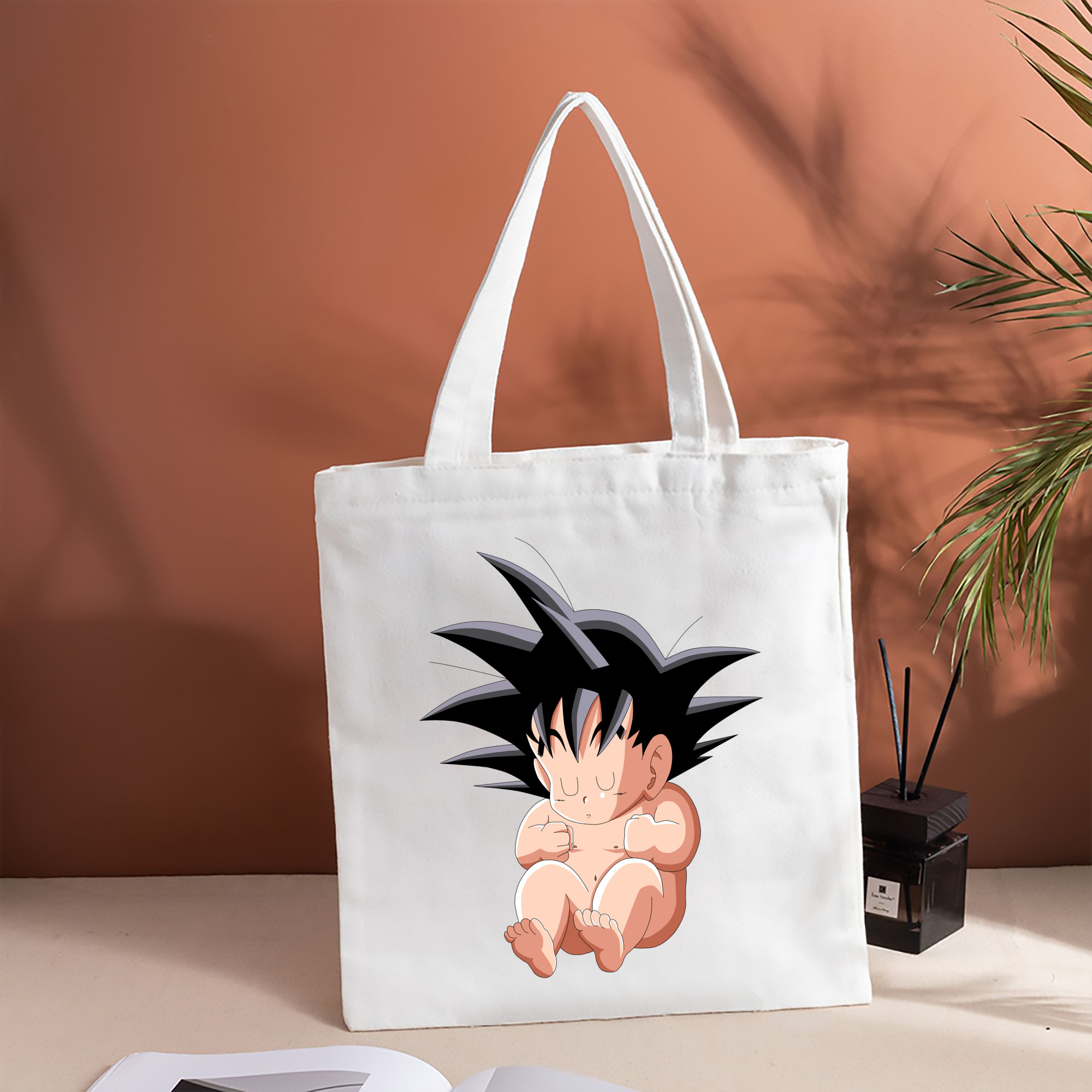 ドラゴンボール 孫悟空（そん ごくう）Son Goku カカロット DRAGON BALL Kakarotto 縦型キャンバス生地手提げバッグ　トートバッグ