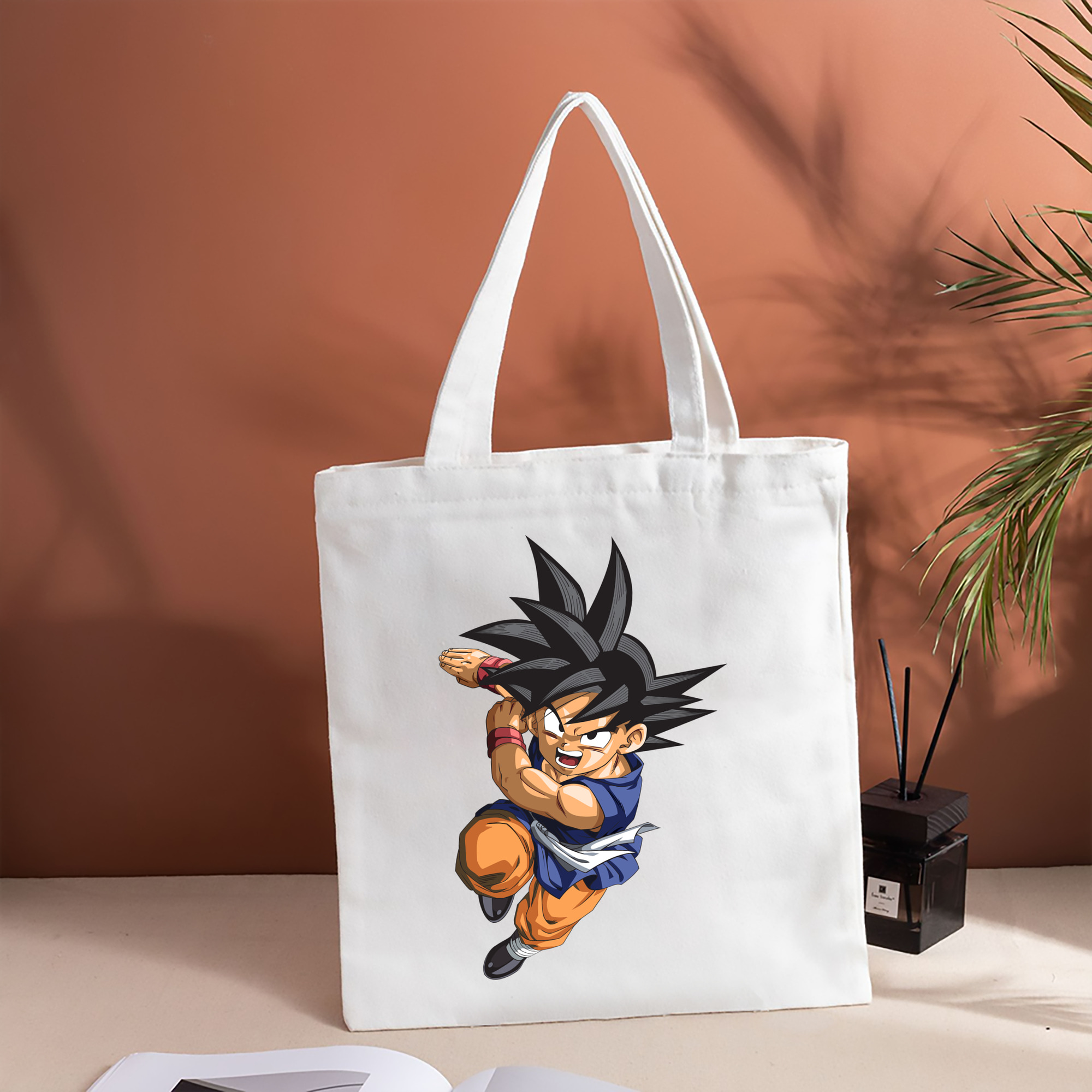 ドラゴンボール 孫悟空（そん ごくう）Son Goku カカロット DRAGON BALL Kakarotto 縦型キャンバス生地手提げバッグ　トートバッグ