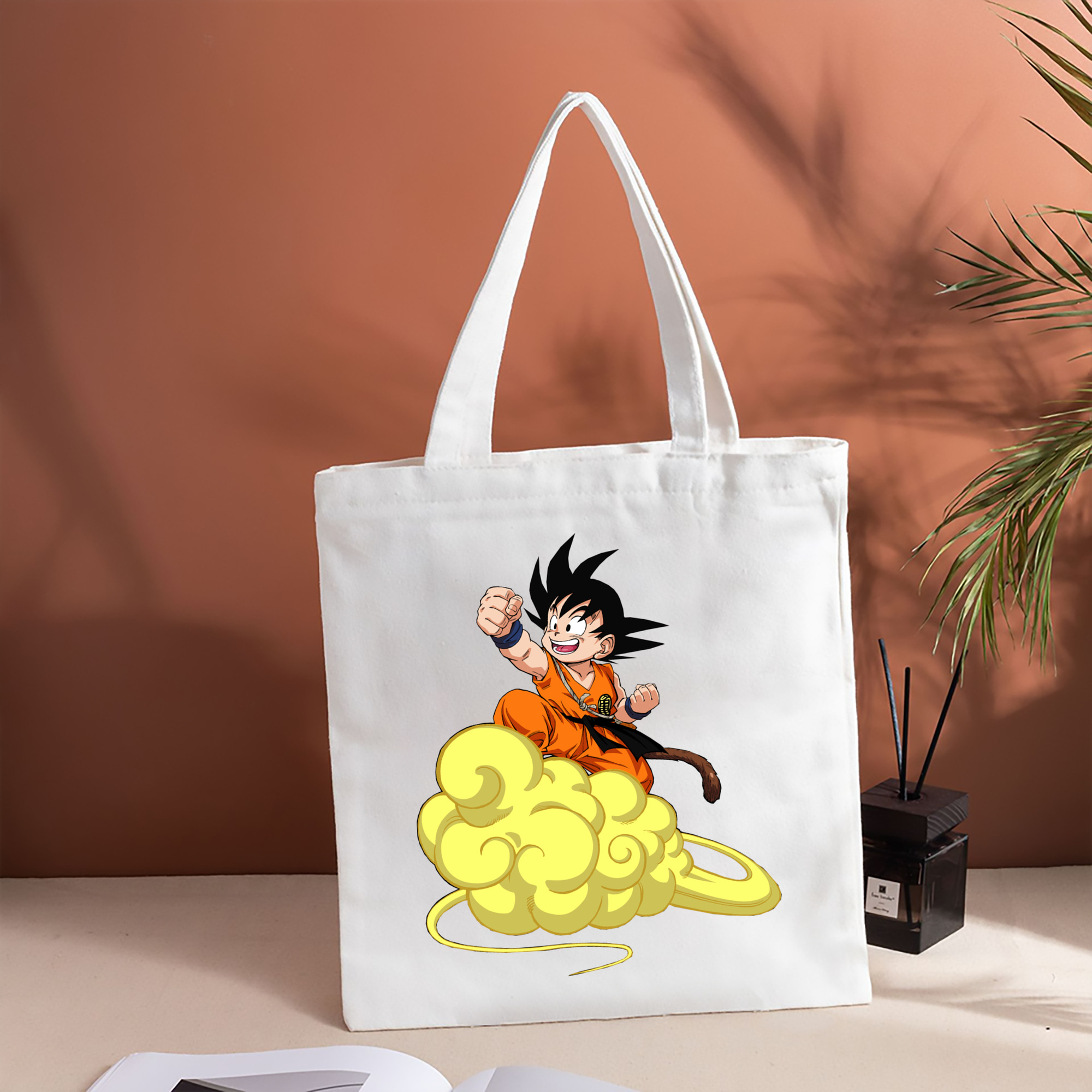 ドラゴンボール 孫悟空（そん ごくう）Son Goku カカロット DRAGON BALL Kakarotto 縦型キャンバス生地手提げバッグ　トートバッグ