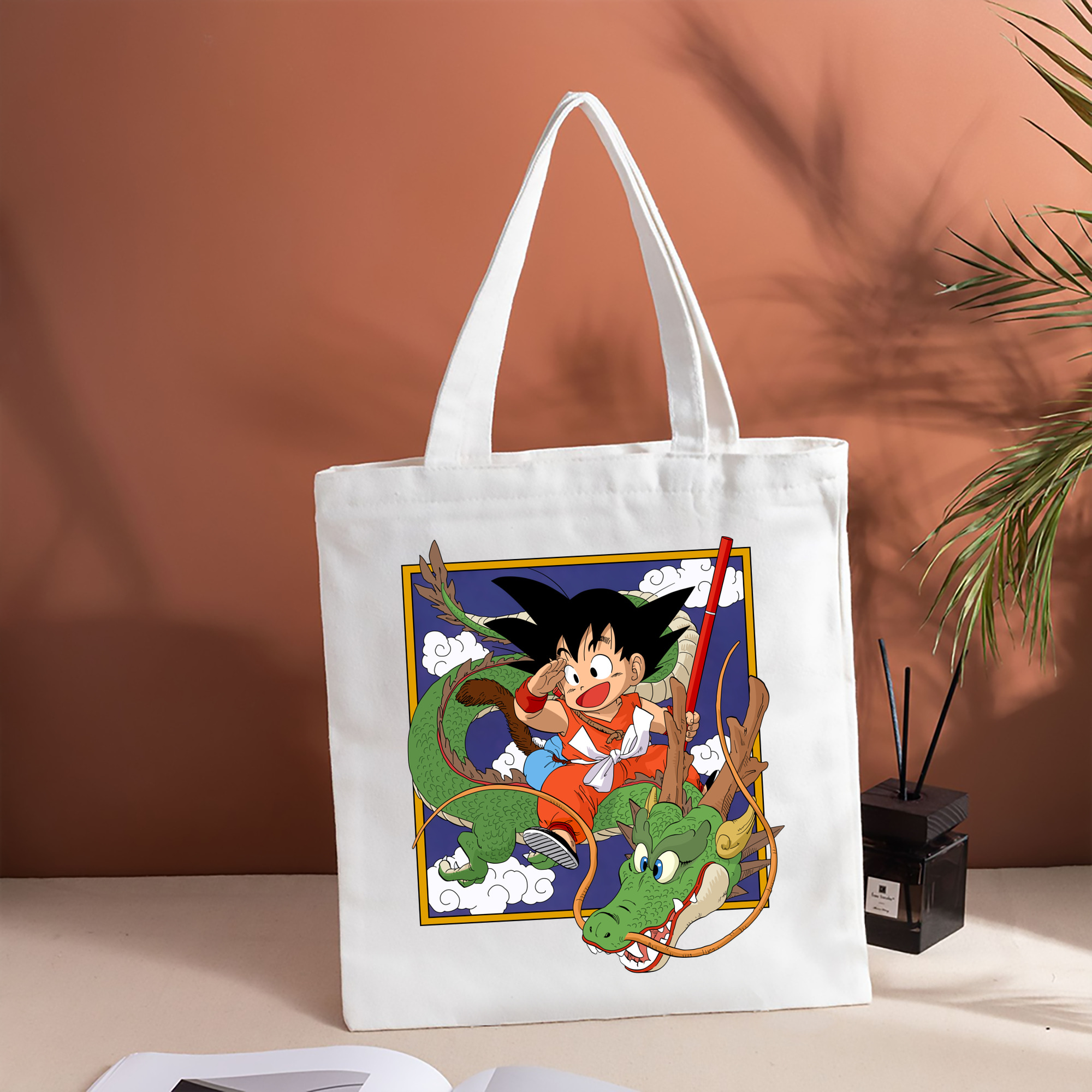 ドラゴンボール 孫悟空（そん ごくう）Son Goku カカロット DRAGON BALL Kakarotto 縦型キャンバス生地手提げバッグ　トートバッグ