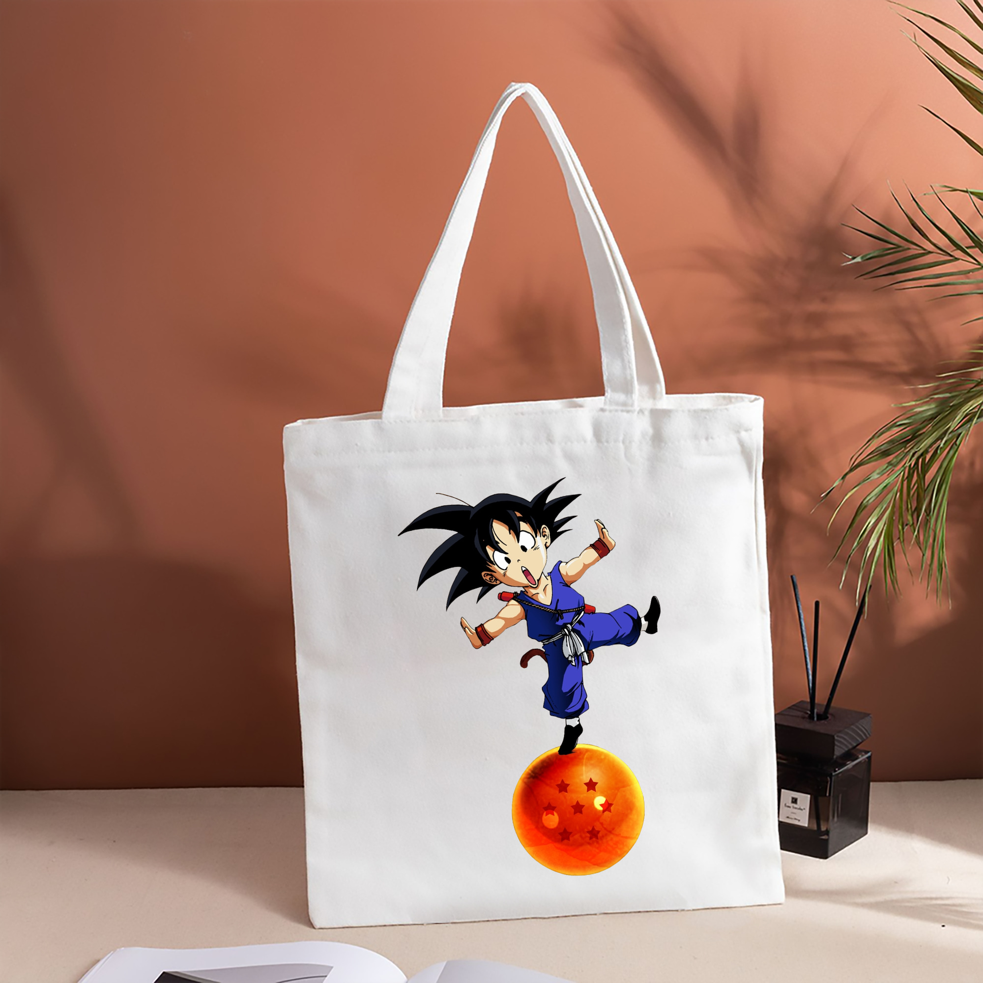 ドラゴンボール 孫悟空（そん ごくう）Son Goku カカロット DRAGON BALL Kakarotto 縦型キャンバス生地手提げバッグ　トートバッグ