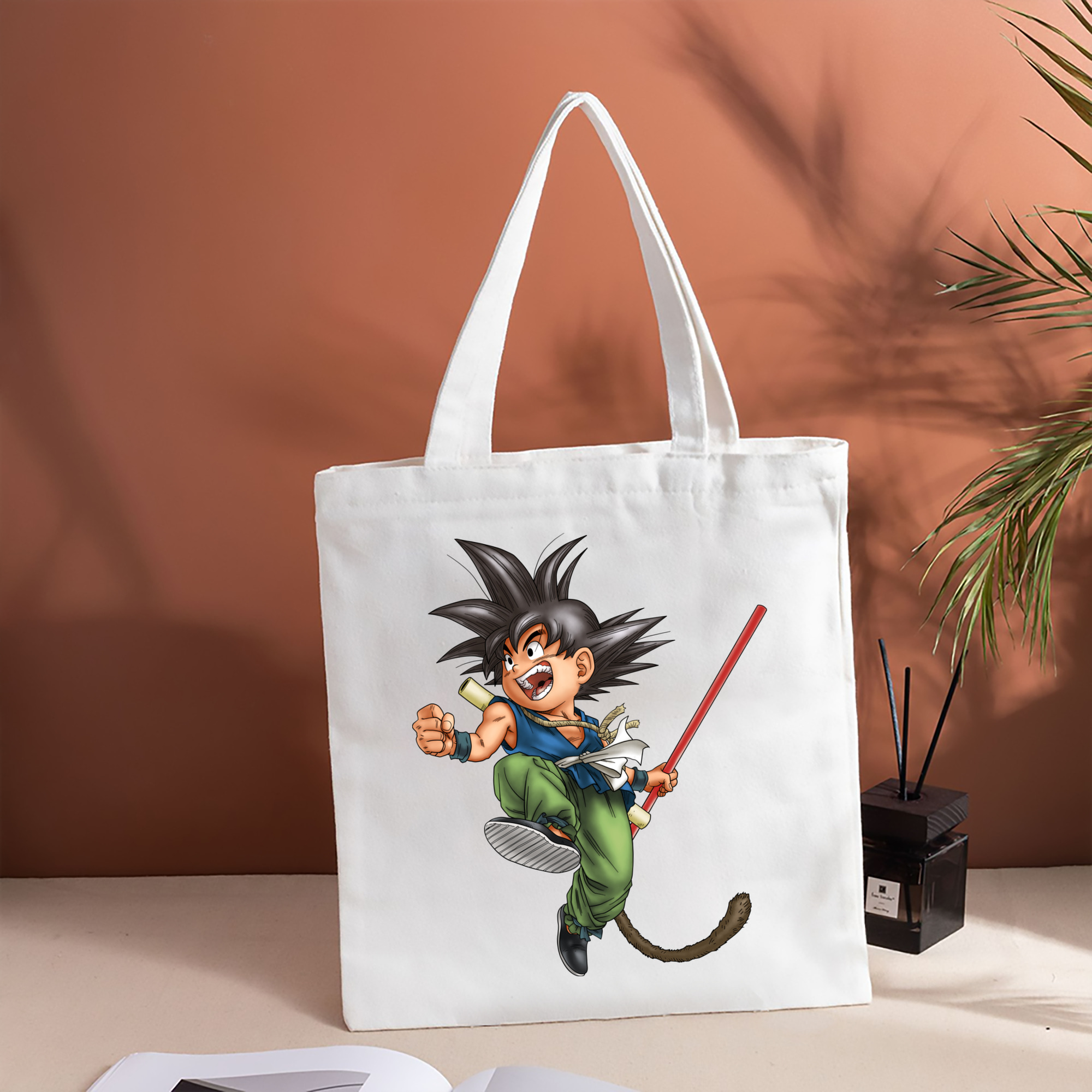 ドラゴンボール 孫悟空（そん ごくう）Son Goku カカロット DRAGON BALL Kakarotto 縦型キャンバス生地手提げバッグ　トートバッグ
