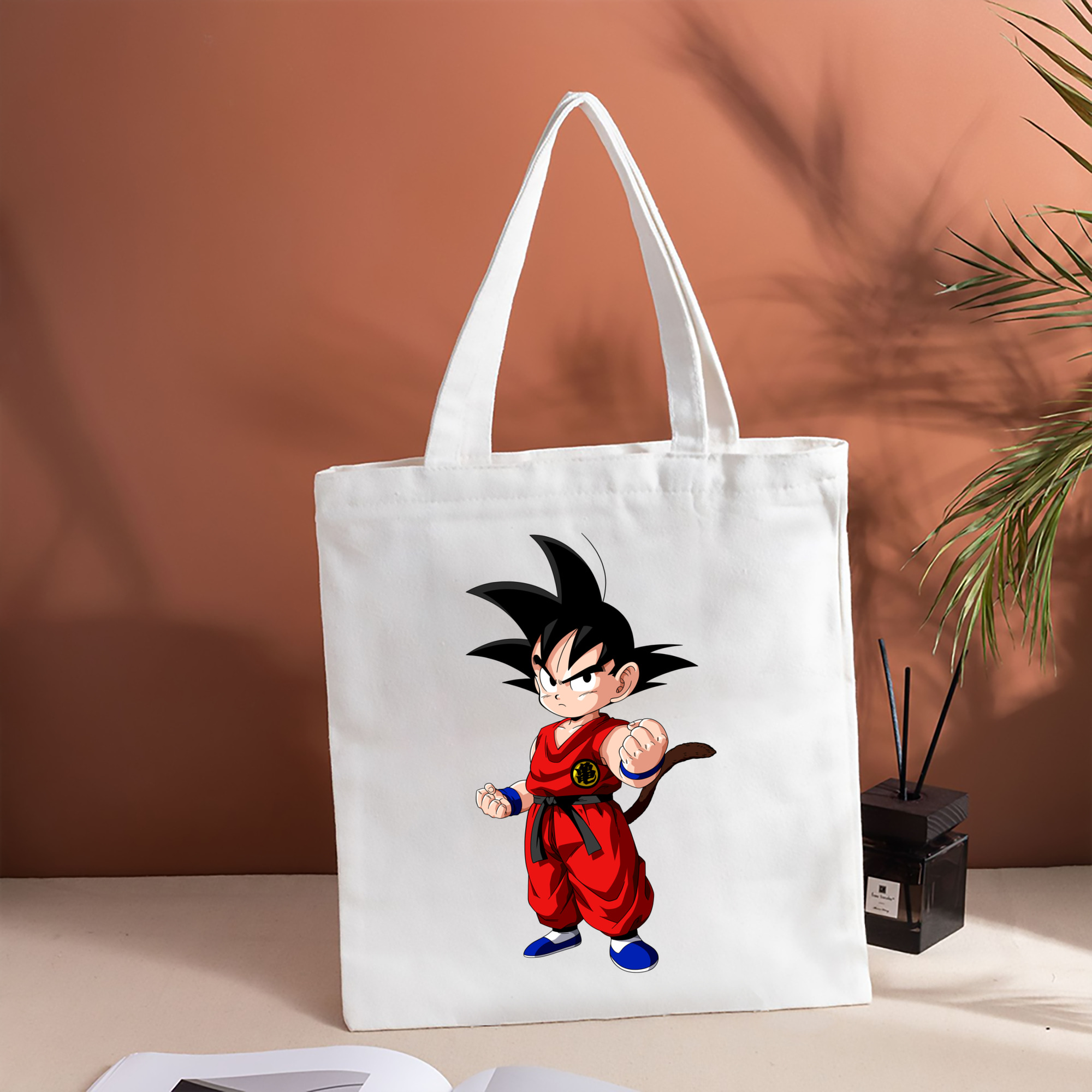 ドラゴンボール 孫悟空（そん ごくう）Son Goku カカロット DRAGON BALL Kakarotto 縦型キャンバス生地手提げバッグ　トートバッグ
