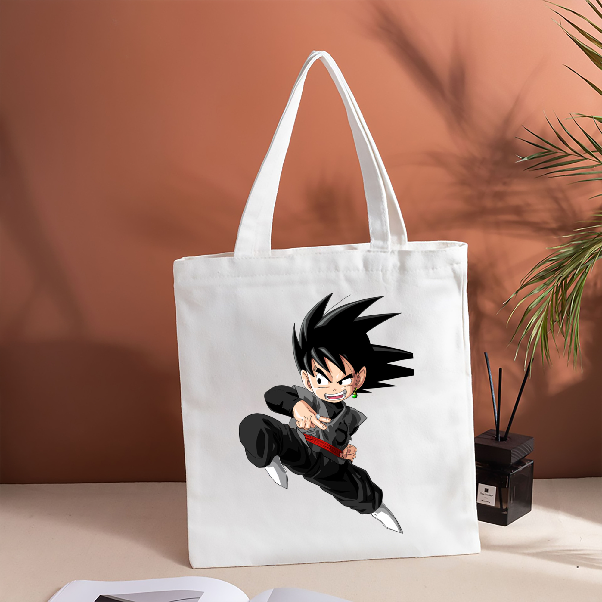 ドラゴンボール 孫悟空（そん ごくう）Son Goku カカロット DRAGON BALL Kakarotto 縦型キャンバス生地手提げバッグ　トートバッグ