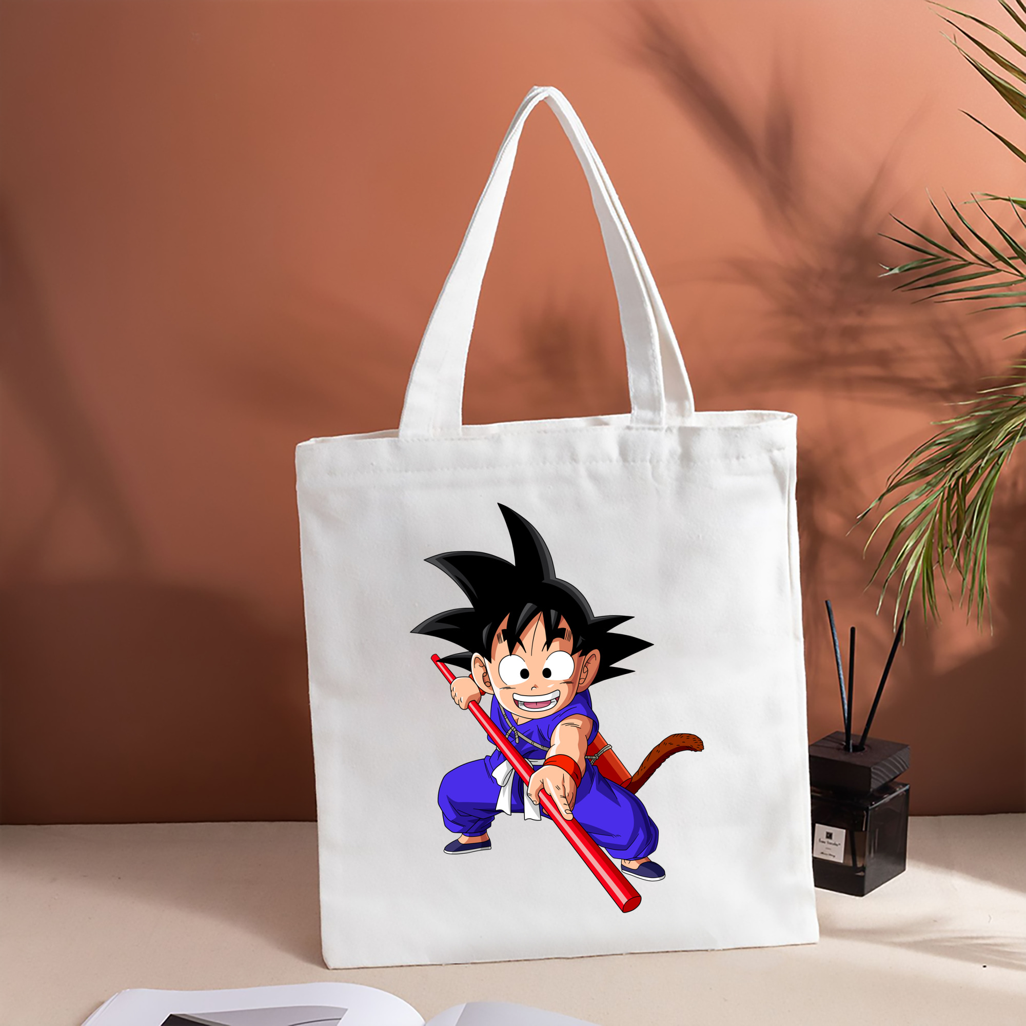 ドラゴンボール 孫悟空（そん ごくう）Son Goku カカロット DRAGON BALL Kakarotto 縦型キャンバス生地手提げバッグ　トートバッグ