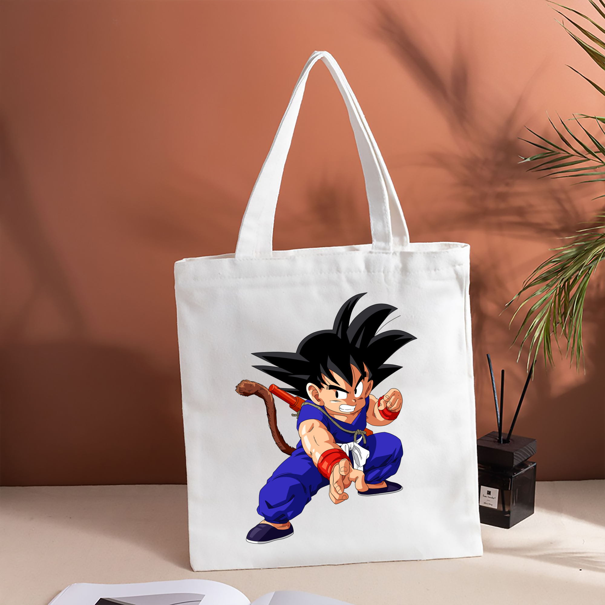 ドラゴンボール 孫悟空（そん ごくう）Son Goku カカロット DRAGON BALL Kakarotto 縦型キャンバス生地手提げバッグ　トートバッグ