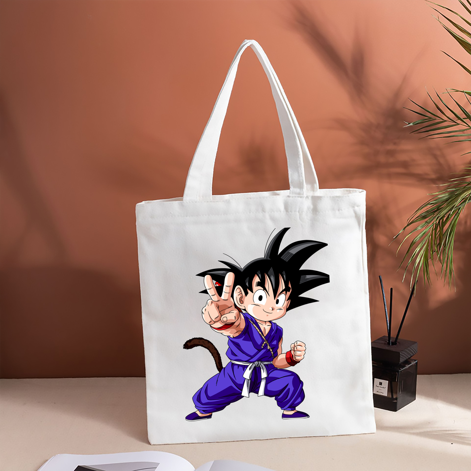 ドラゴンボール 孫悟空（そん ごくう）Son Goku カカロット DRAGON BALL Kakarotto 縦型キャンバス生地手提げバッグ　トートバッグ