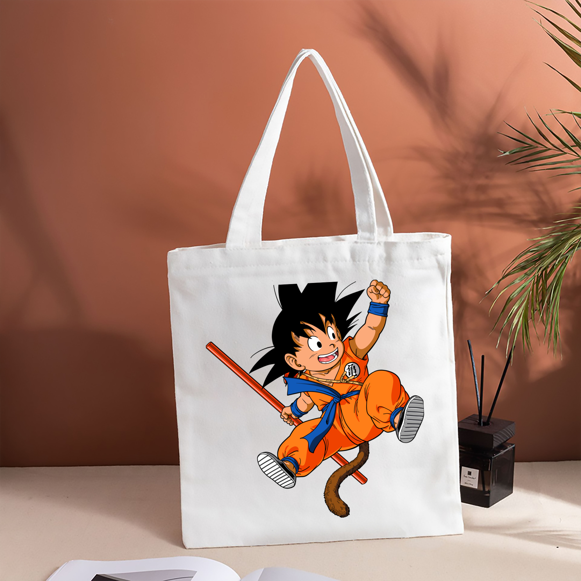 ドラゴンボール 孫悟空（そん ごくう）Son Goku カカロット DRAGON BALL Kakarotto 縦型キャンバス生地手提げバッグ　トートバッグ