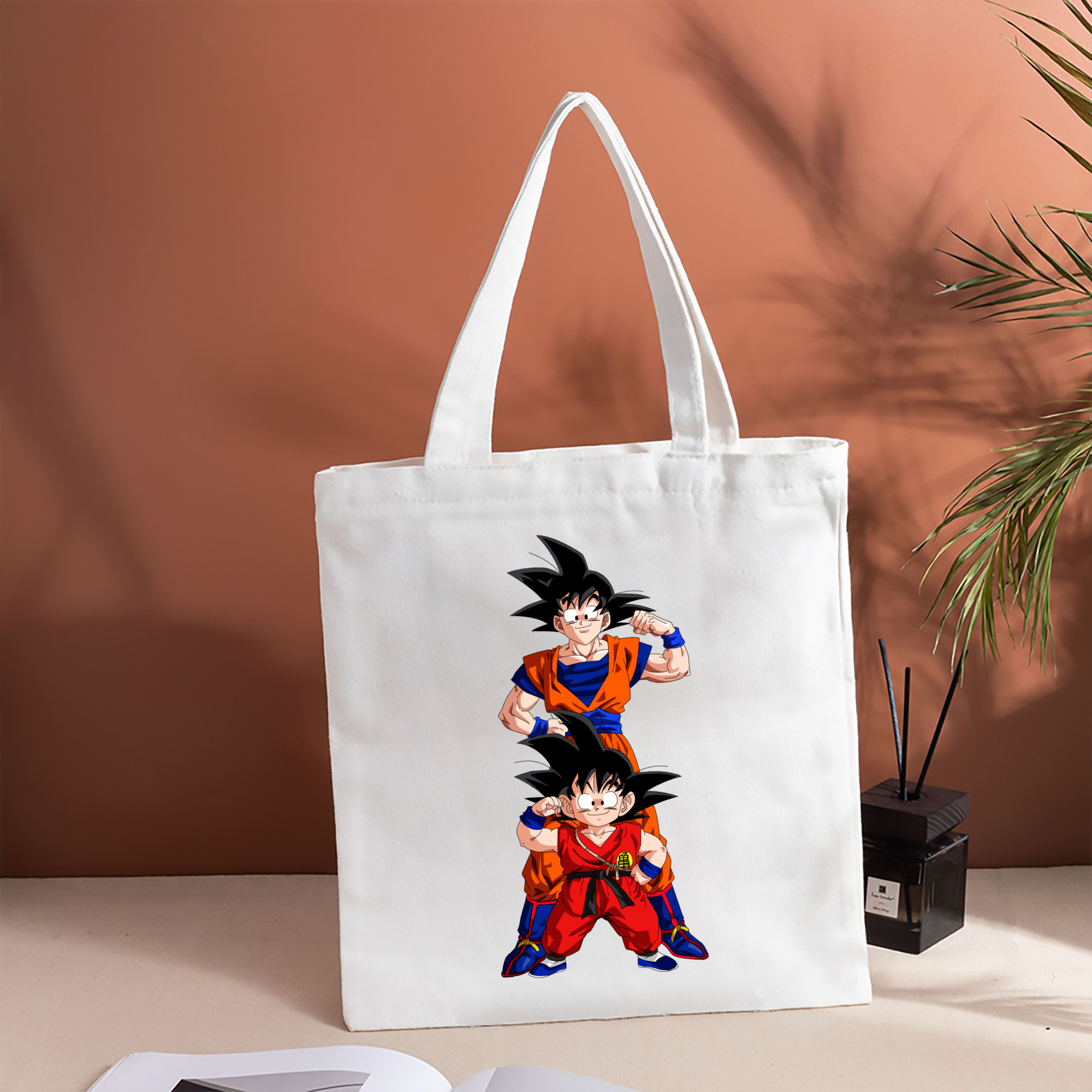 ドラゴンボール 孫悟空（そん ごくう）Son Goku カカロット DRAGON BALL Kakarotto 縦型キャンバス生地手提げバッグ　トートバッグ