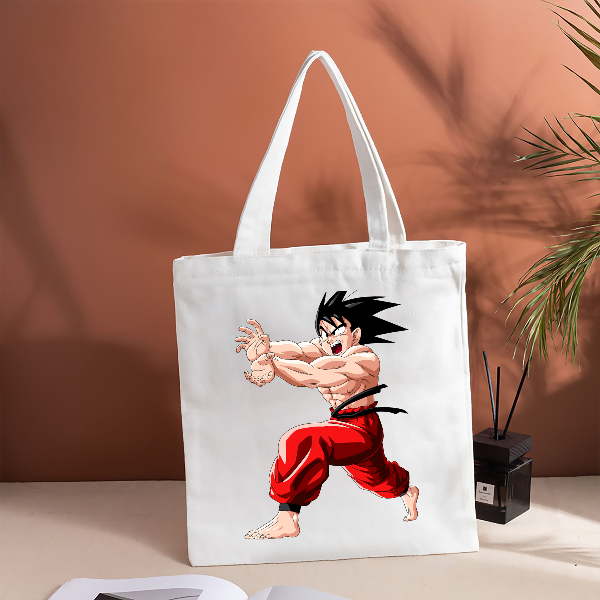 ドラゴンボール 孫悟空（そん ごくう）Son Goku カカロット DRAGON BALL Kakarotto 縦型キャンバス生地手提げバッグ　トートバッグ