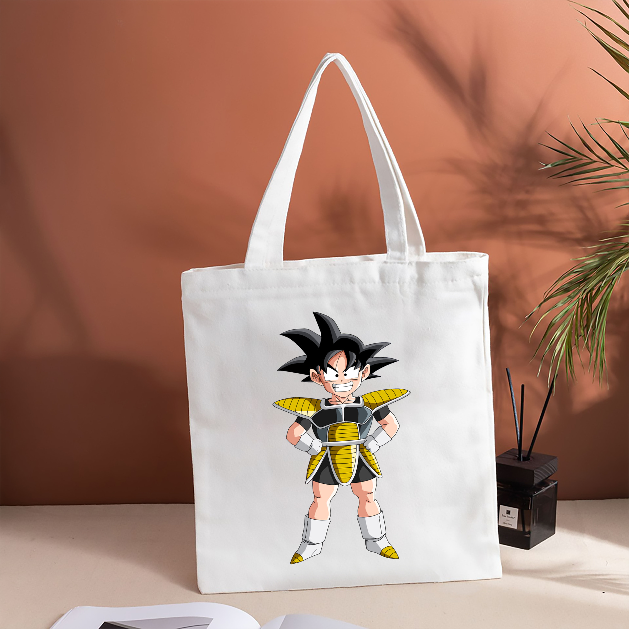 ドラゴンボール 孫悟空（そん ごくう）Son Goku カカロット DRAGON BALL Kakarotto 縦型キャンバス生地手提げバッグ　トートバッグ