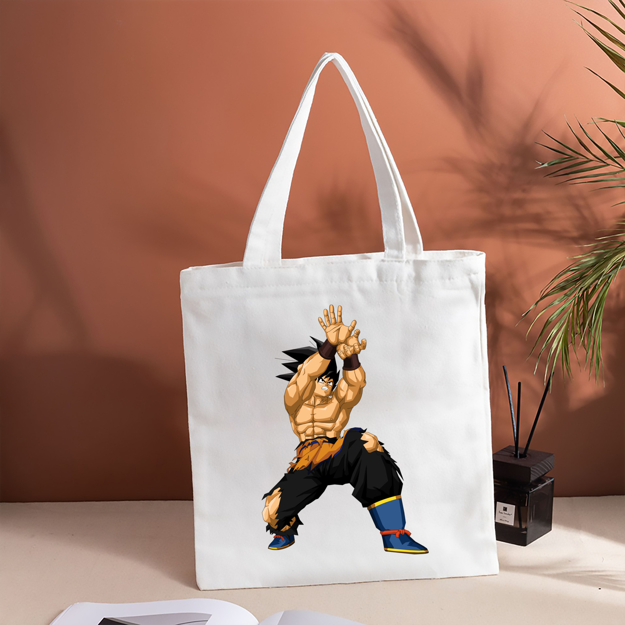 ドラゴンボール 孫悟空（そん ごくう）Son Goku カカロット DRAGON BALL Kakarotto 縦型キャンバス生地手提げバッグ　トートバッグ