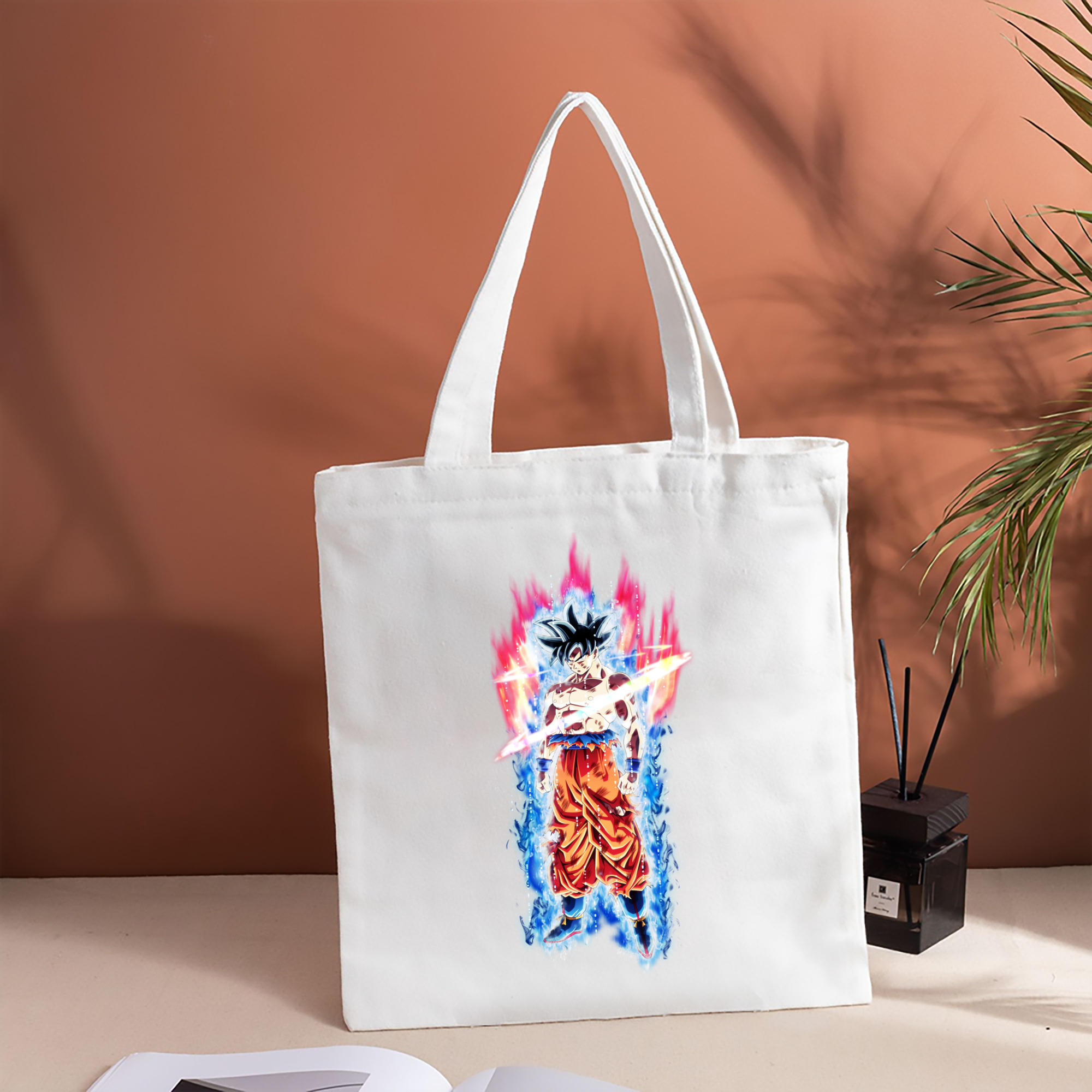ドラゴンボール 孫悟空（そん ごくう）Son Goku カカロット DRAGON BALL Kakarotto 縦型キャンバス生地手提げバッグ　トートバッグ