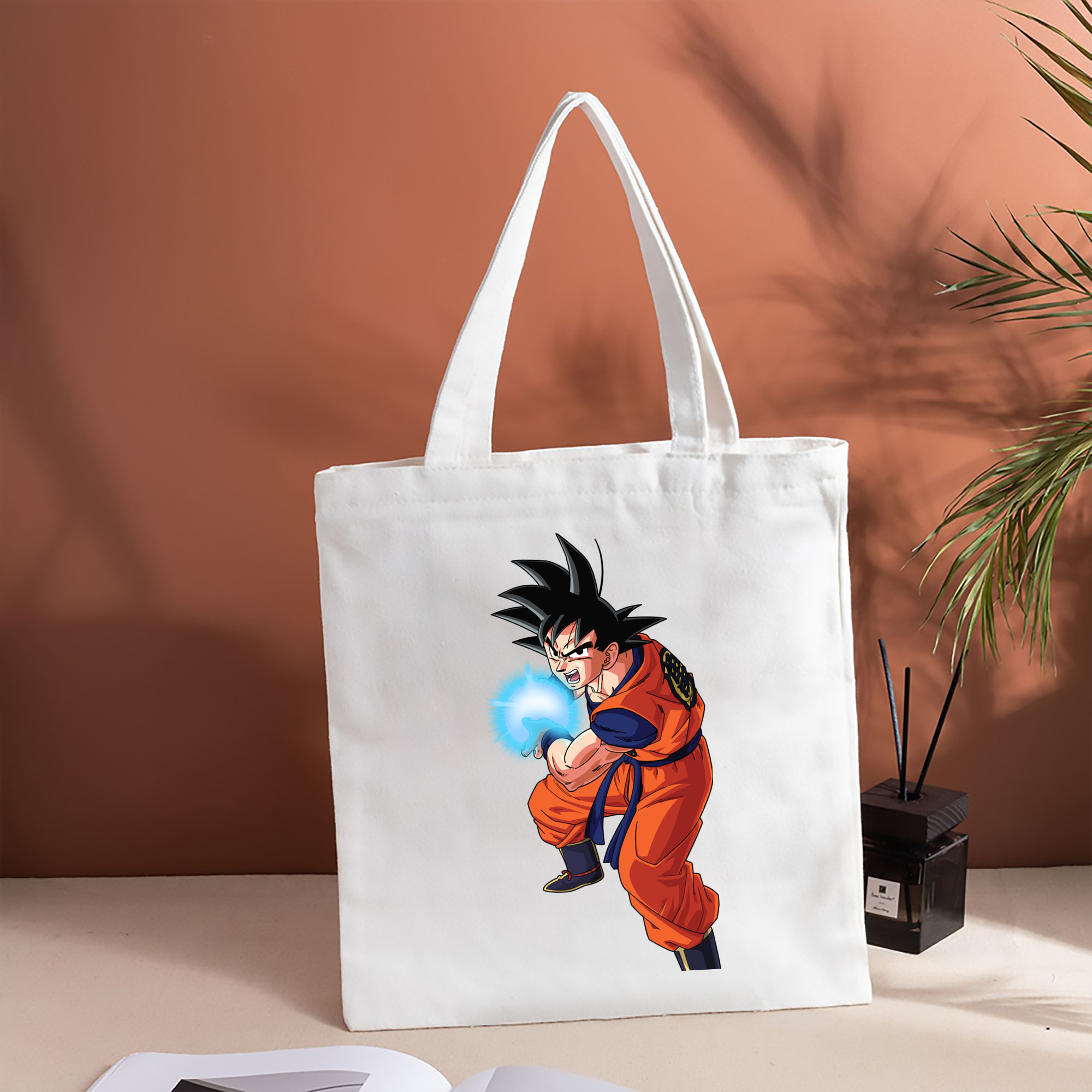 ドラゴンボール 孫悟空（そん ごくう）Son Goku カカロット DRAGON BALL Kakarotto 縦型キャンバス生地手提げバッグ　トートバッグ