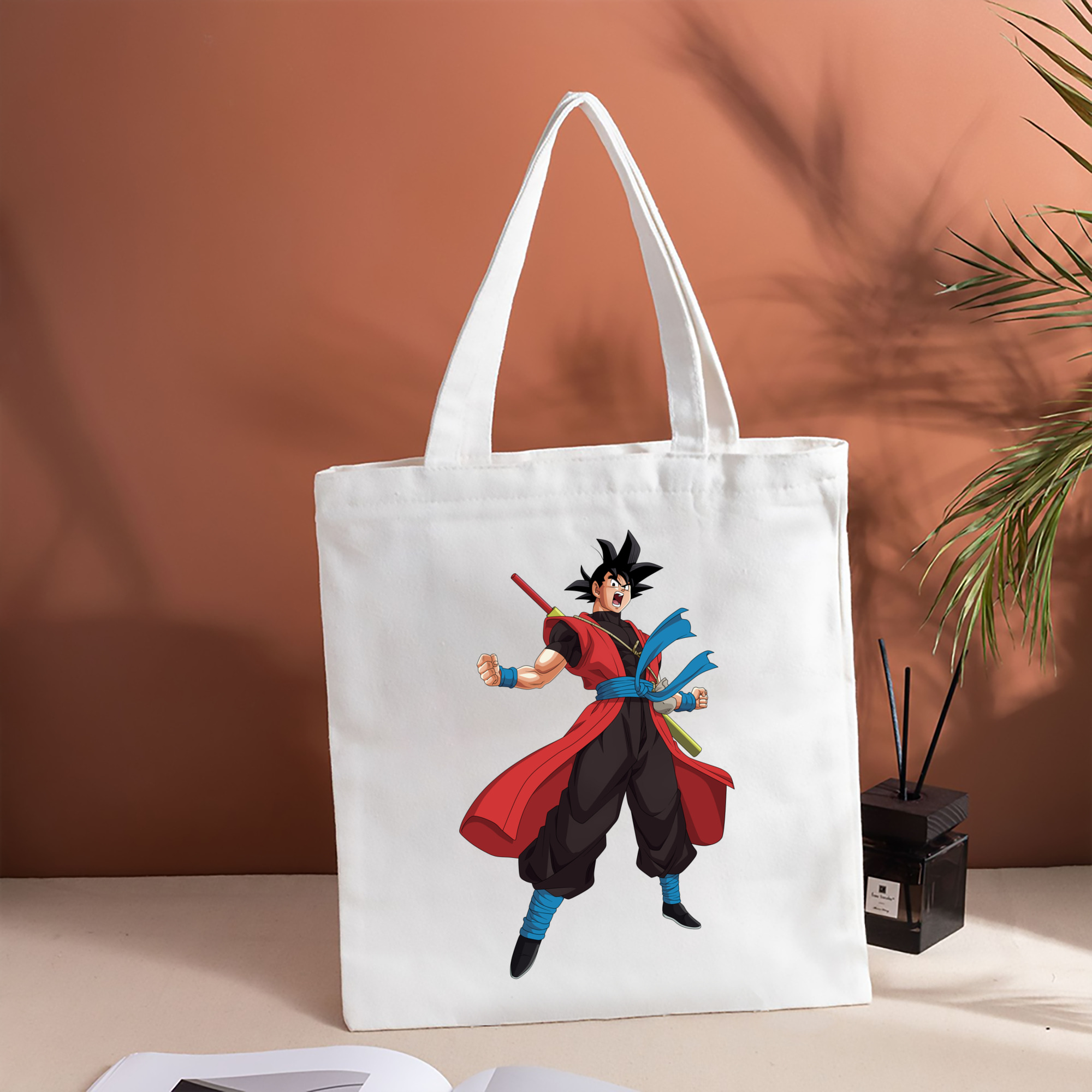 ドラゴンボール 孫悟空（そん ごくう）Son Goku カカロット DRAGON BALL Kakarotto 縦型キャンバス生地手提げバッグ　トートバッグ