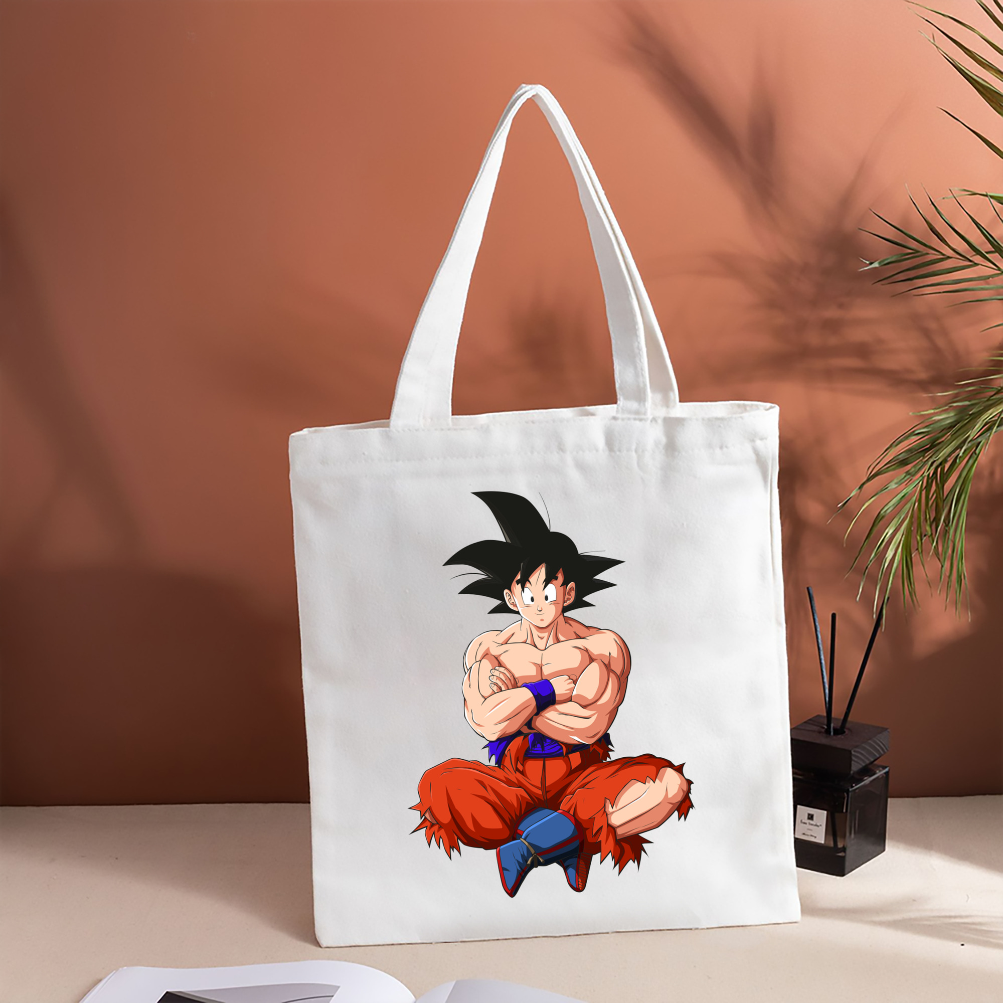 ドラゴンボール 孫悟空（そん ごくう）Son Goku カカロット DRAGON BALL Kakarotto 縦型キャンバス生地手提げバッグ　トートバッグ