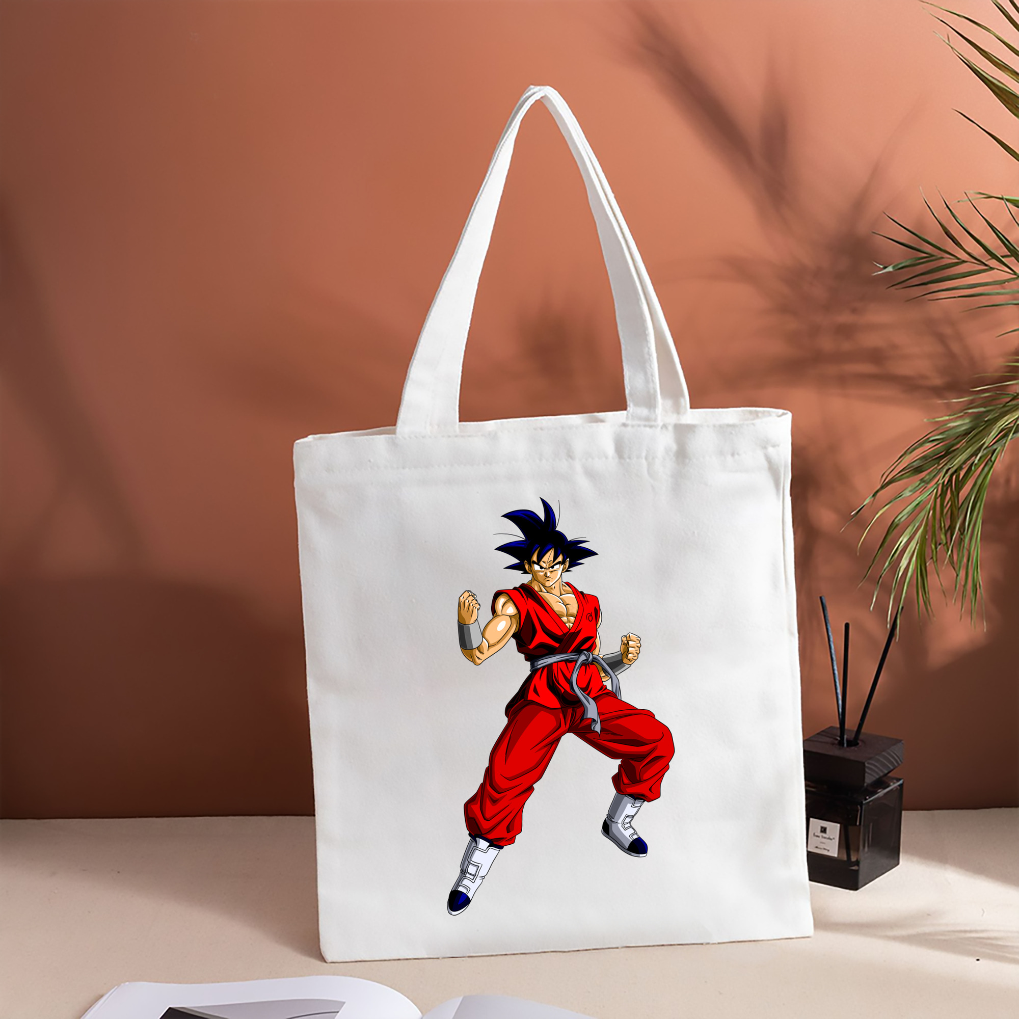 ドラゴンボール 孫悟空（そん ごくう）Son Goku カカロット DRAGON BALL Kakarotto 縦型キャンバス生地手提げバッグ　トートバッグ
