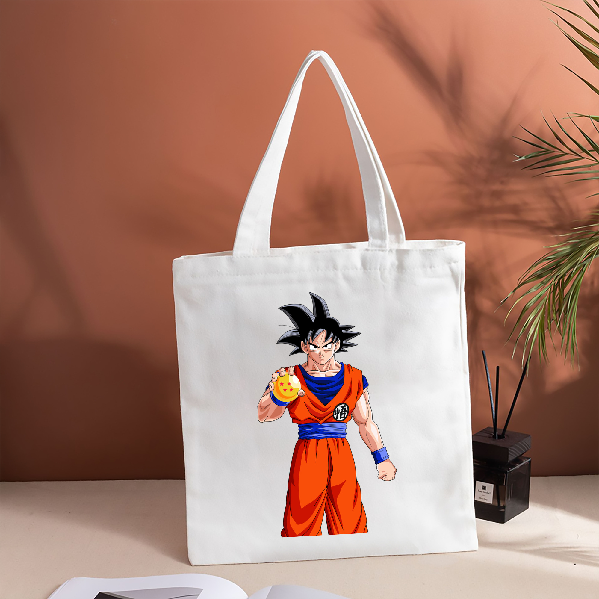 ドラゴンボール 孫悟空（そん ごくう）Son Goku カカロット DRAGON BALL Kakarotto 縦型キャンバス生地手提げバッグ　トートバッグ